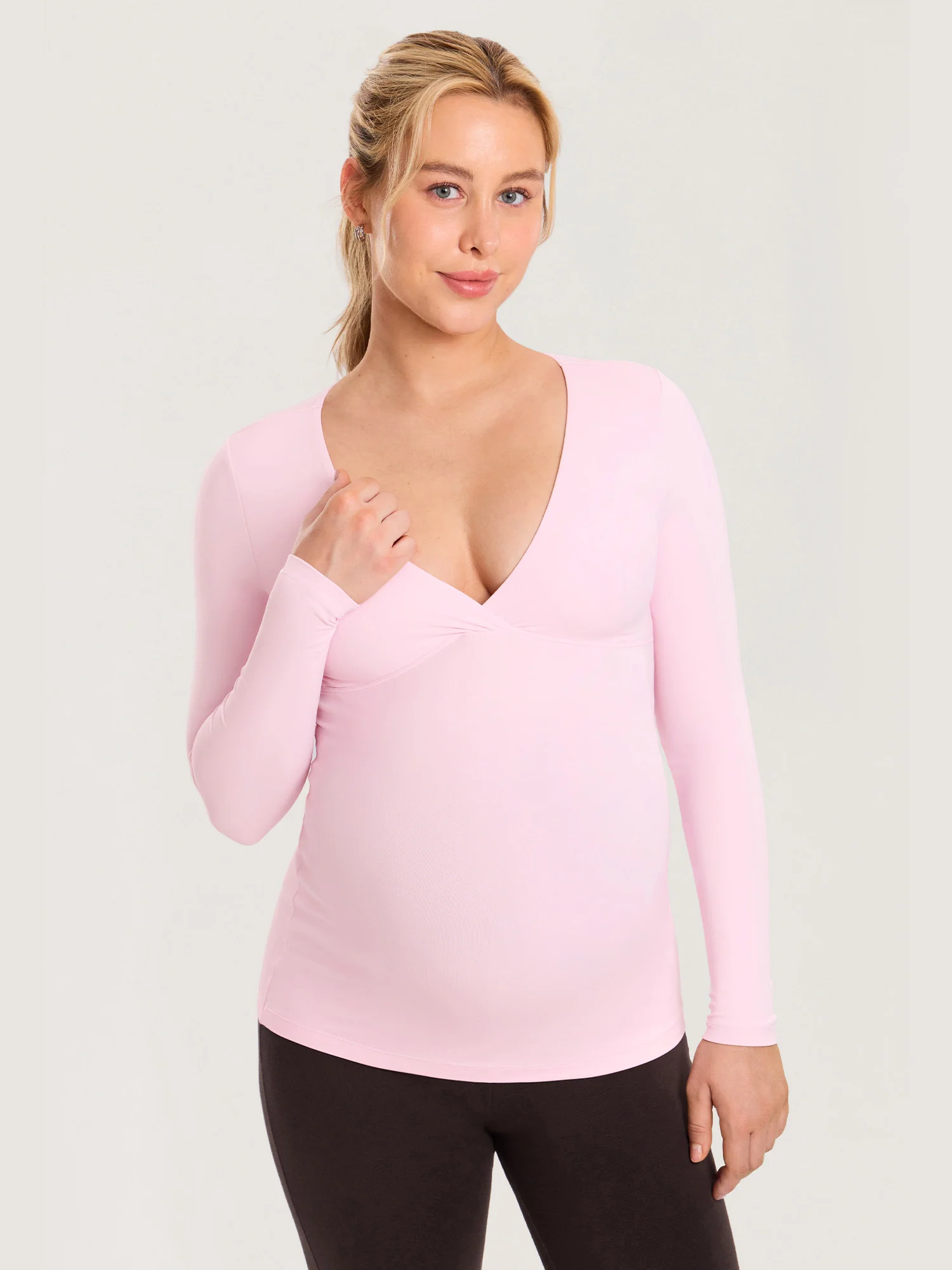 AirSoft Crossover Maternity & Nursing Top - Long Sleeves - Image 28