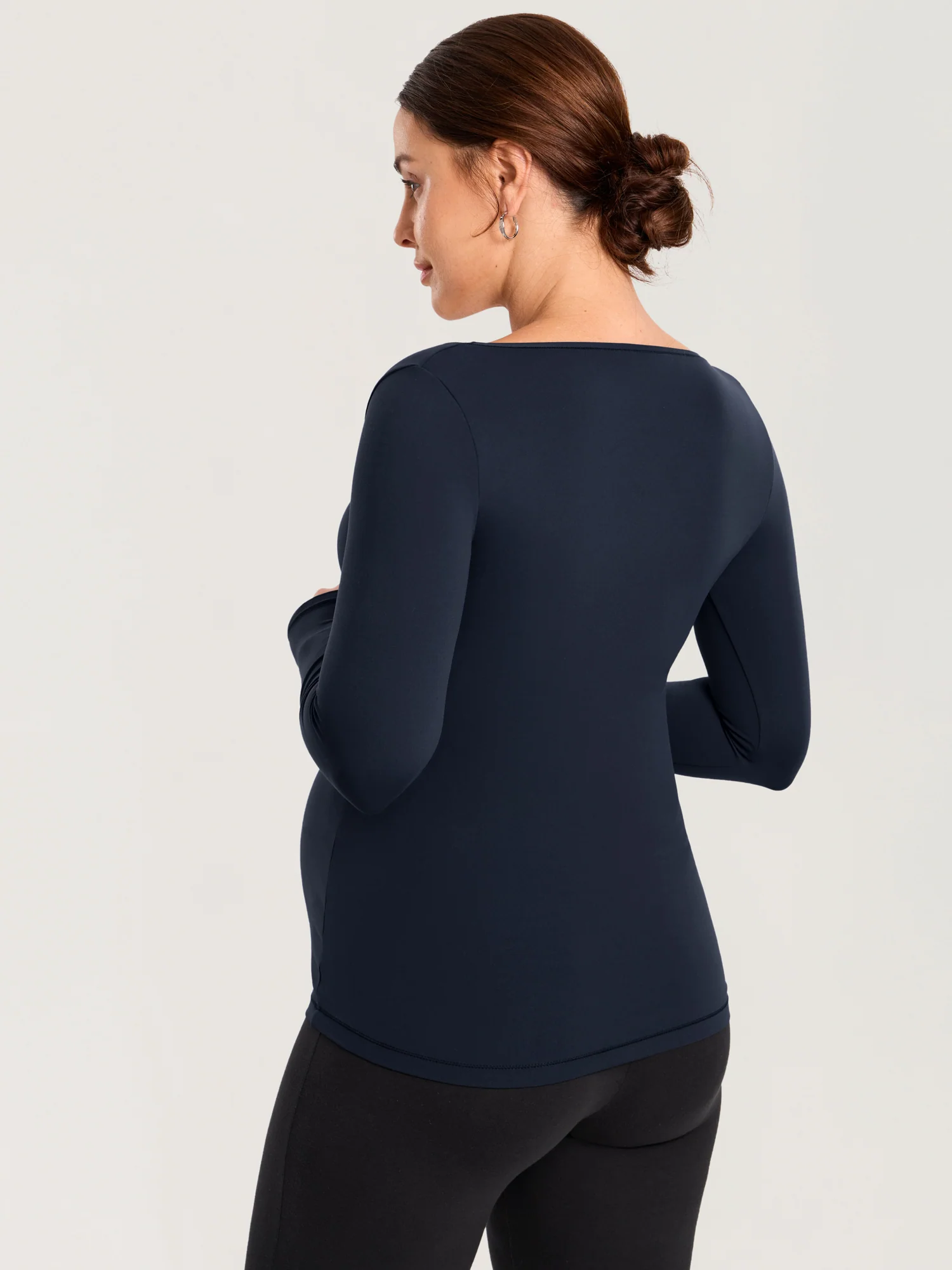 AirSoft Square Neck Maternity Top - Long Sleeves - Image 17