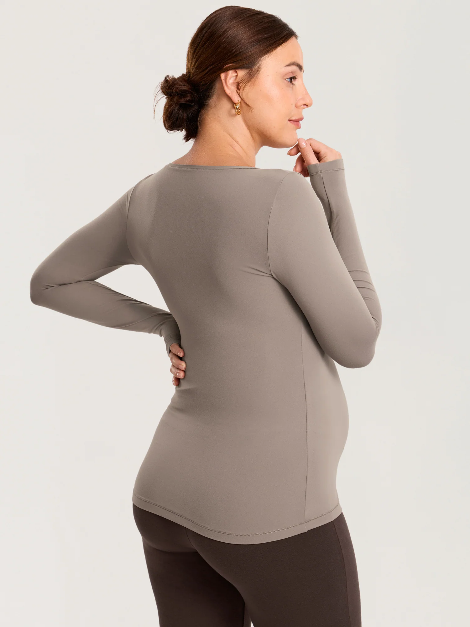 AirSoft Square Neck Maternity Top - Long Sleeves - Image 21