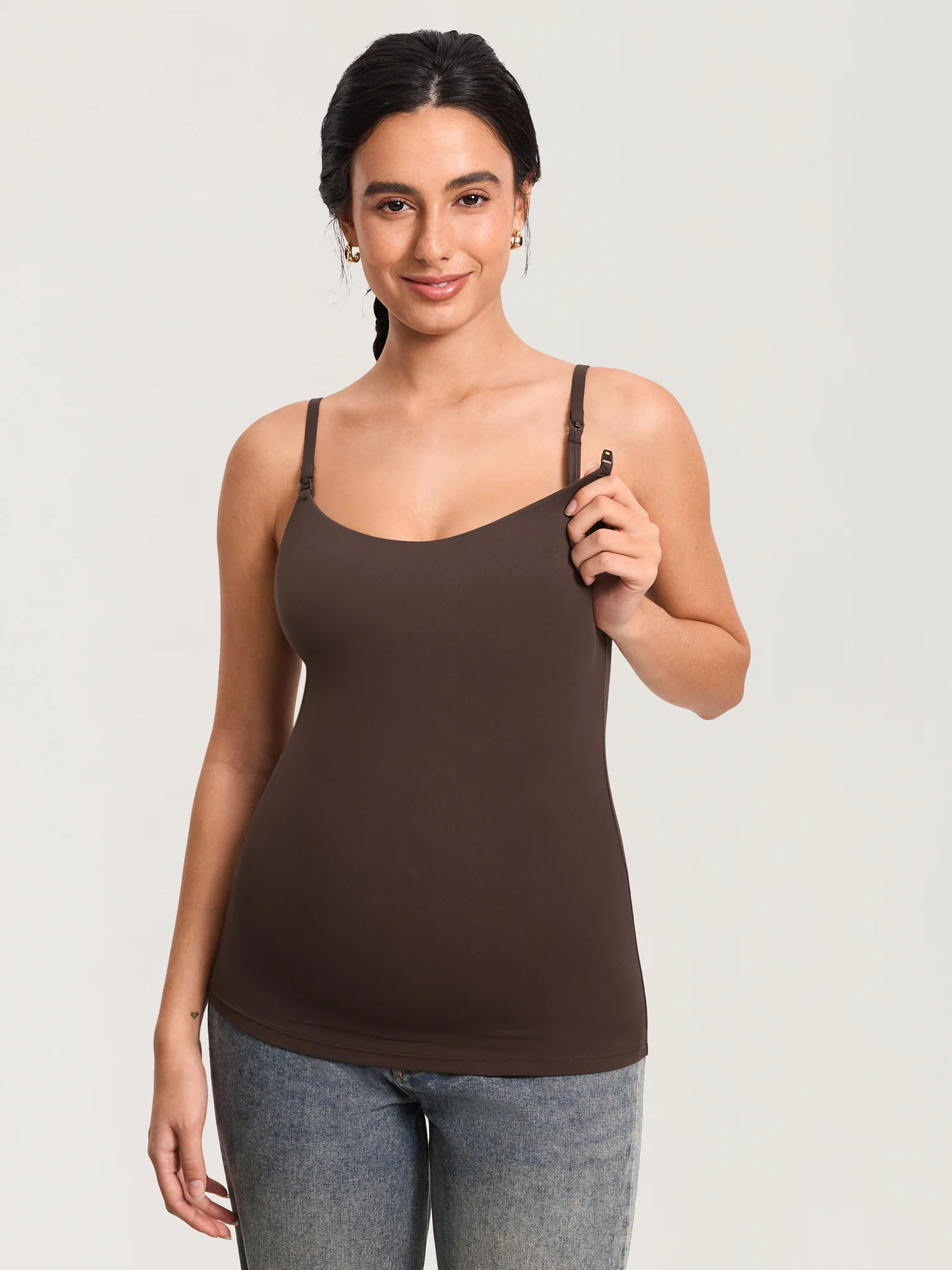 Airsofta Fixed Cup Nursing Cami Tank - Image 20