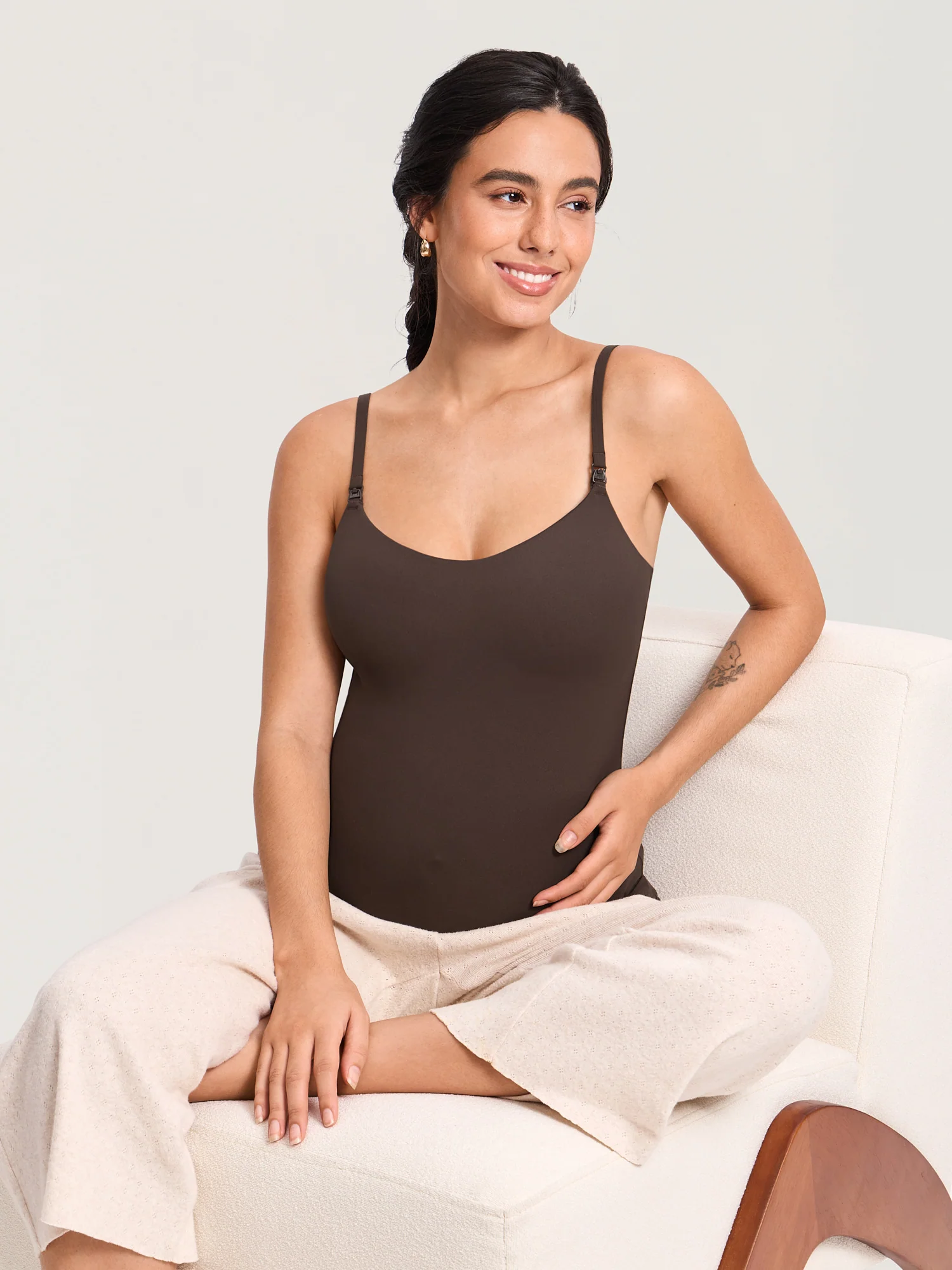Airsofta Fixed Cup Nursing Cami Tank - Image 24