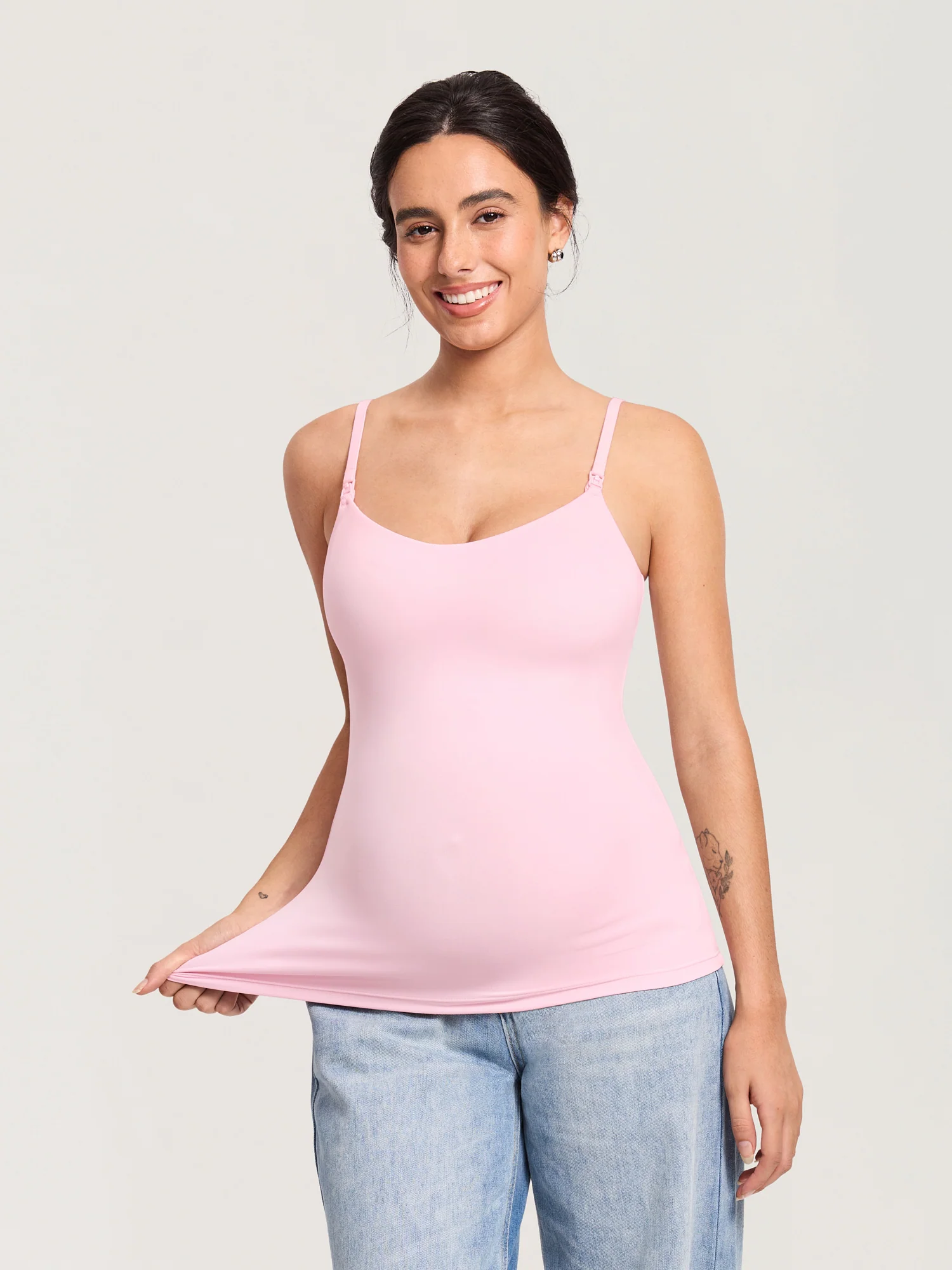 Airsofta Fixed Cup Nursing Cami Tank - Image 9
