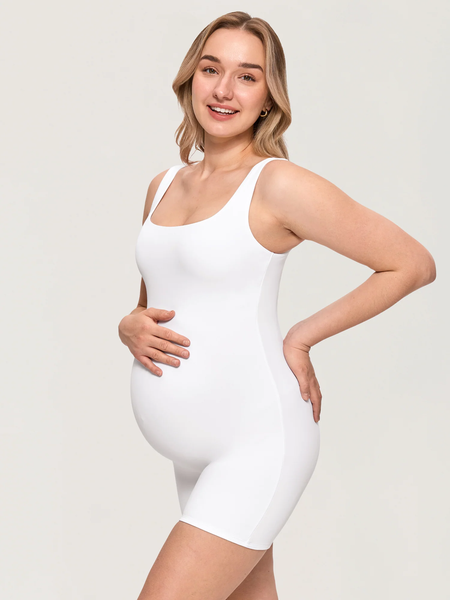 Airsofta Square Neck Maternity Romper - Image 3