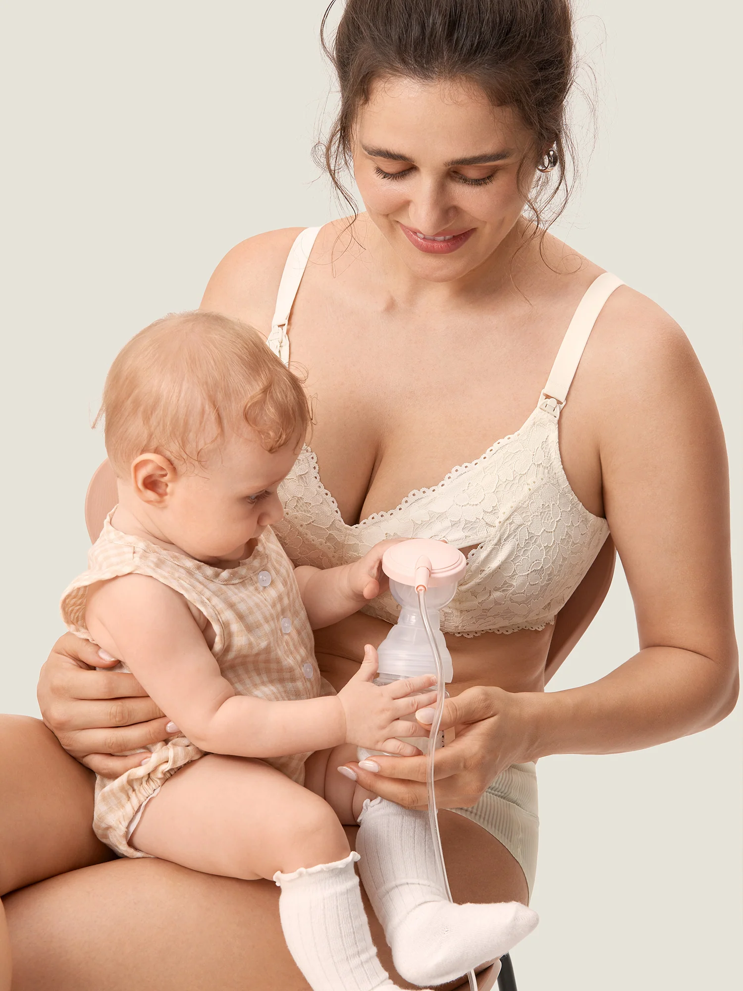 Cotton Lining Hands Free Pumping Bra - Image 7