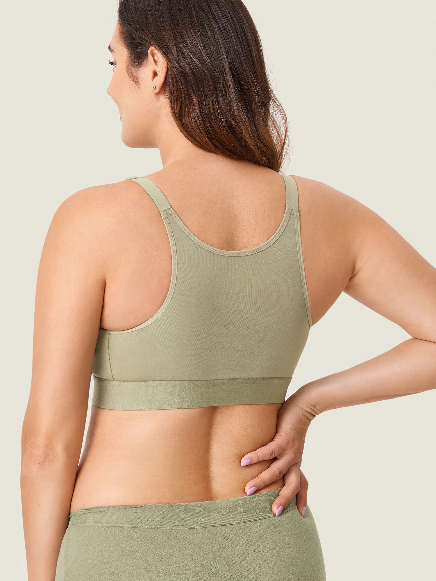 Cotton Plus Size Nursing Sport Bra - Image 3