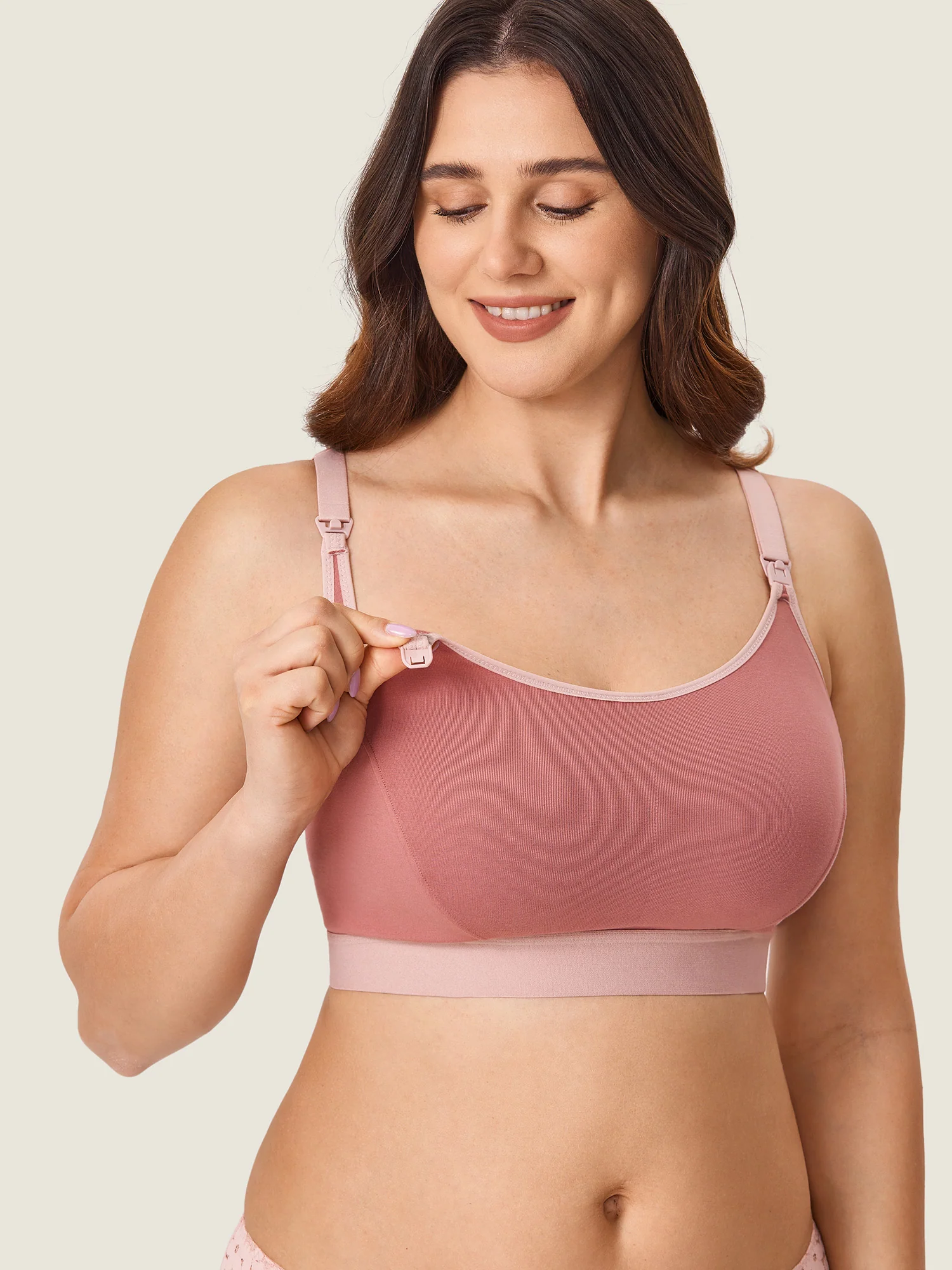 Cotton Plus Size Nursing Sport Bra - Image 4