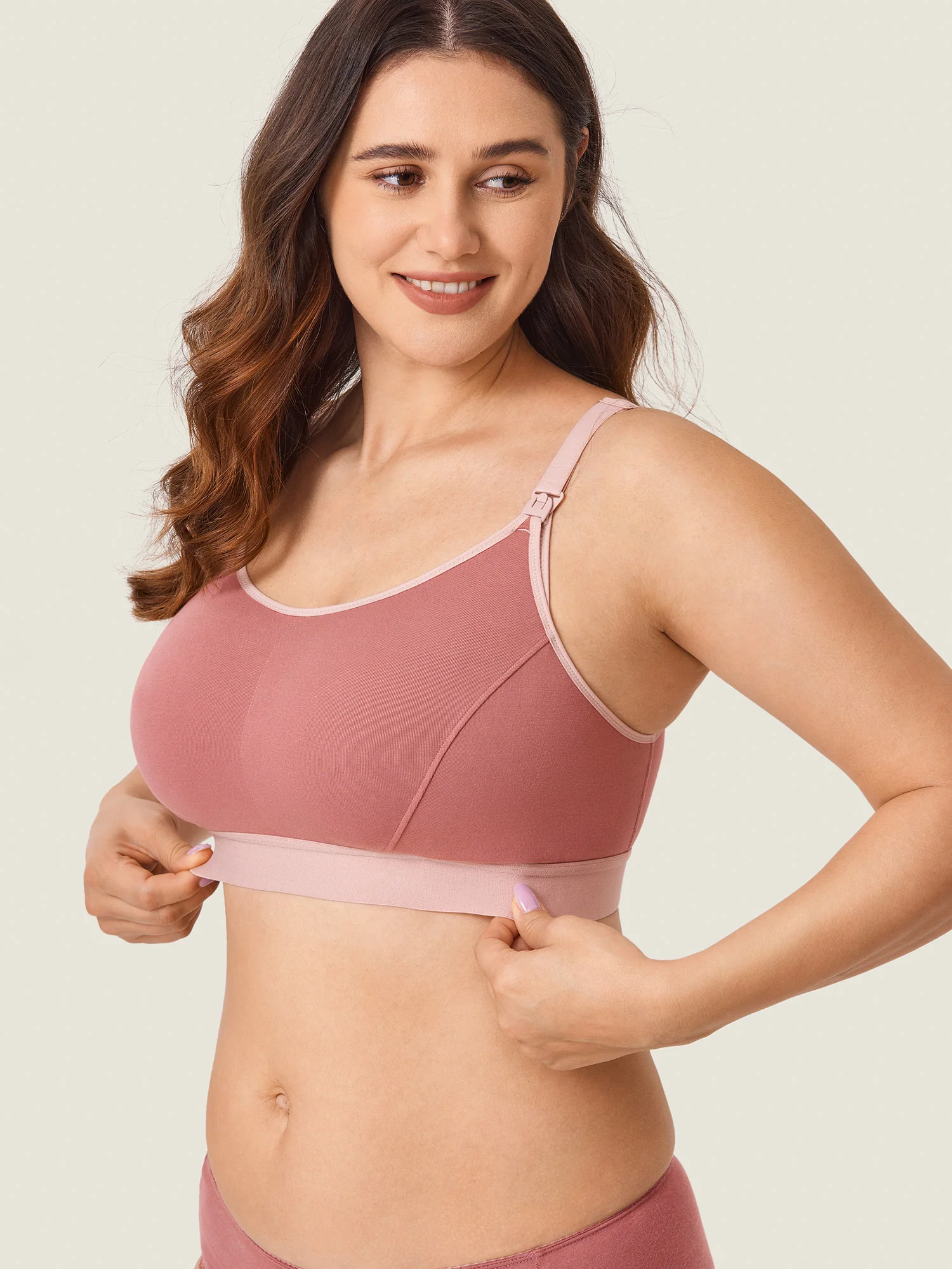 Cotton Plus Size Nursing Sport Bra - Image 5