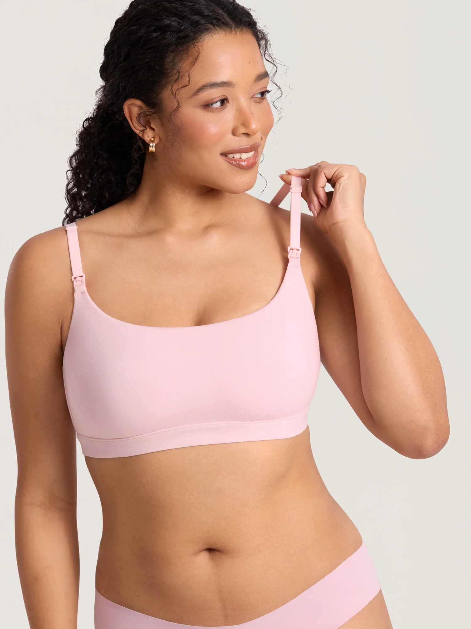 Cotton Scoop Neck Nursing Bralette - Image 10