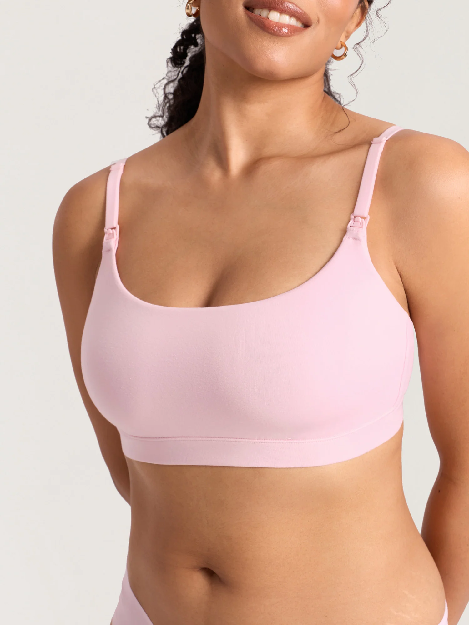 Cotton Scoop Neck Nursing Bralette - Image 11