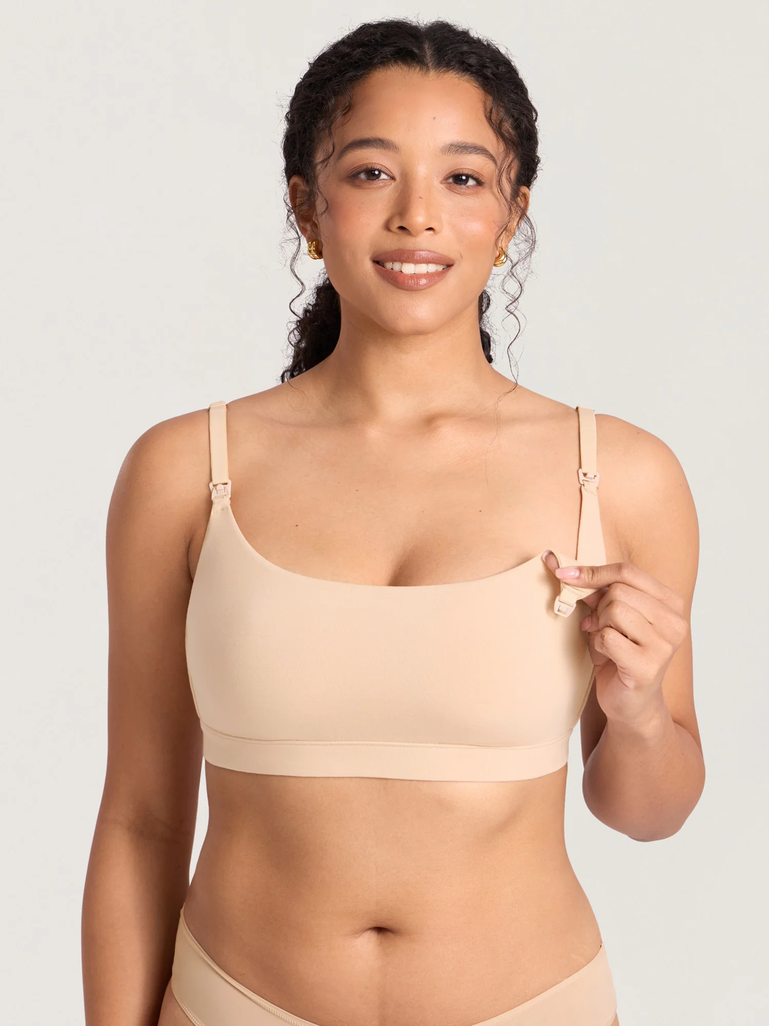 Cotton Scoop Neck Nursing Bralette - Image 18