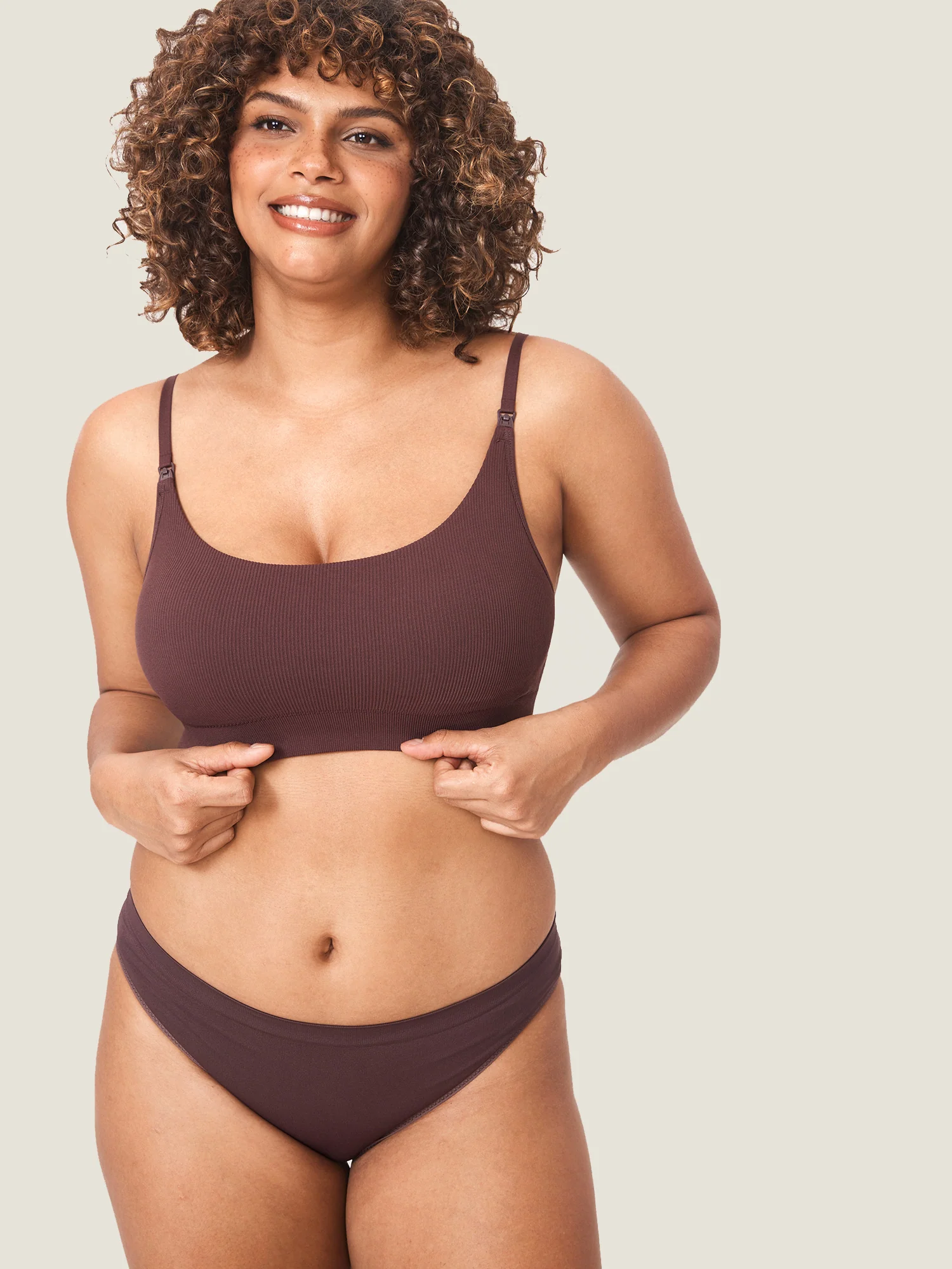 Ribbed Scoop Nursing Bralette - Image 29