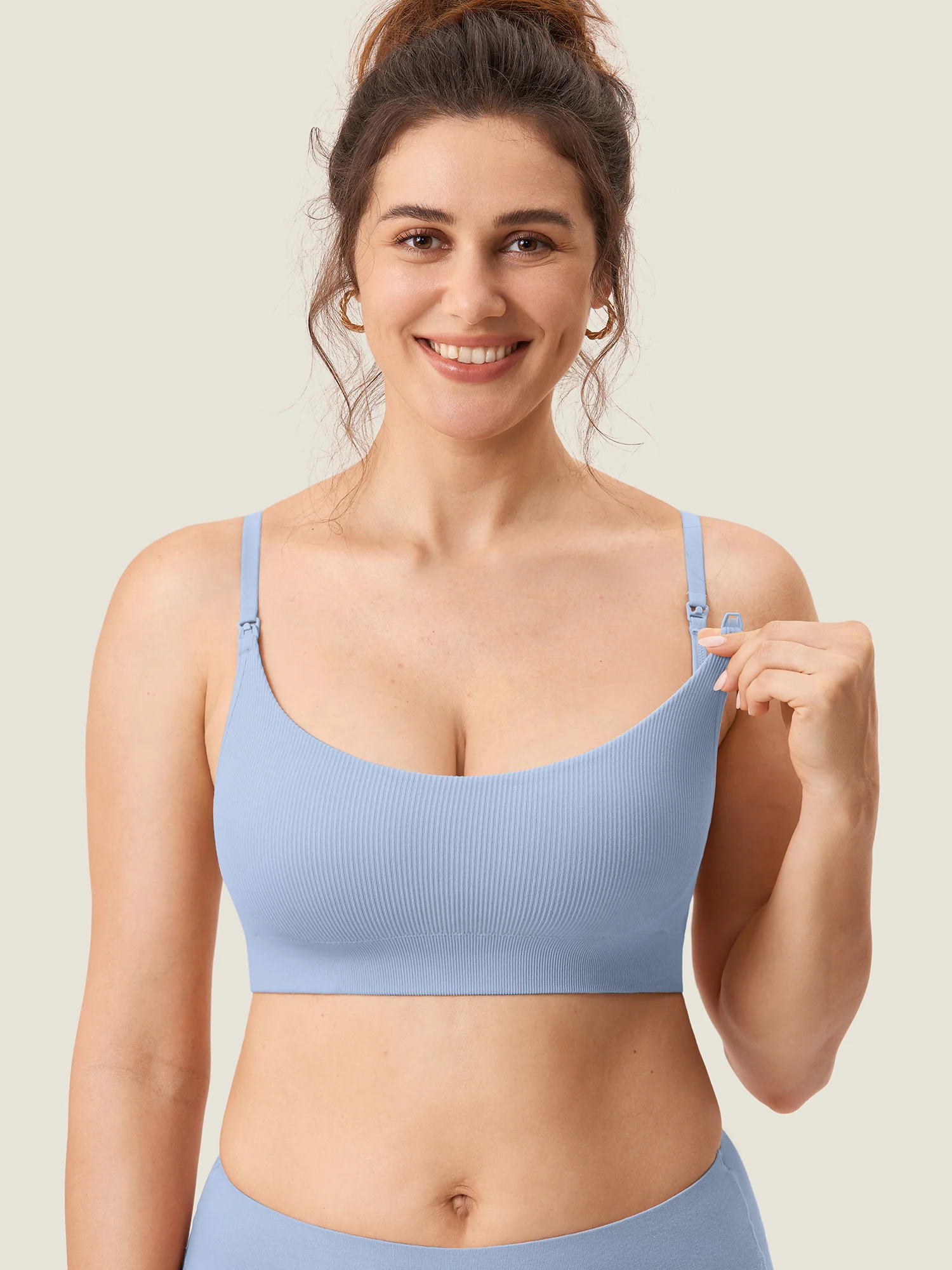 Ribbed Scoop Nursing Bralette - Image 4