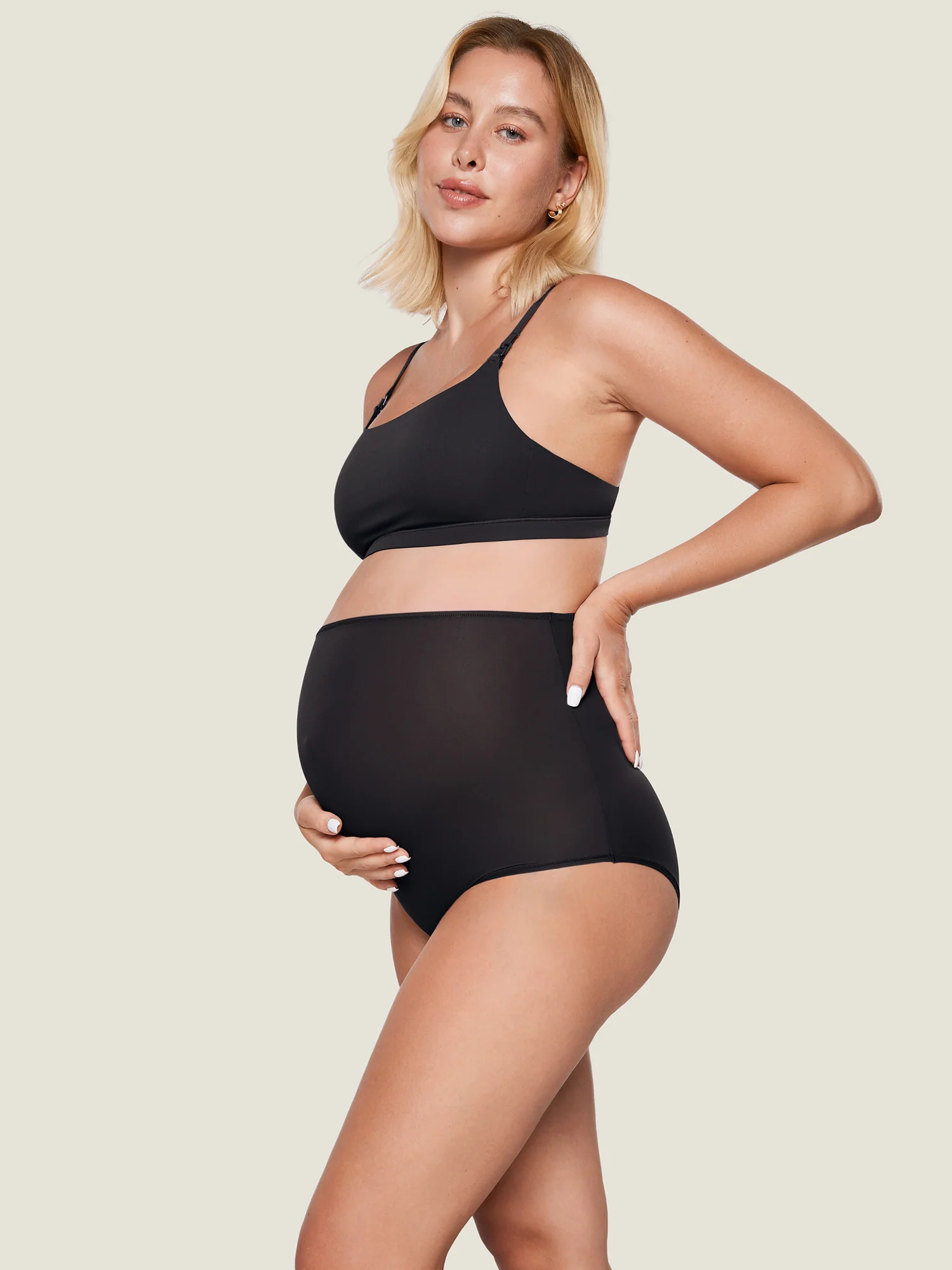 Inbarely® Soft High Waist Maternity Underwear - 2 Pack - Image 27