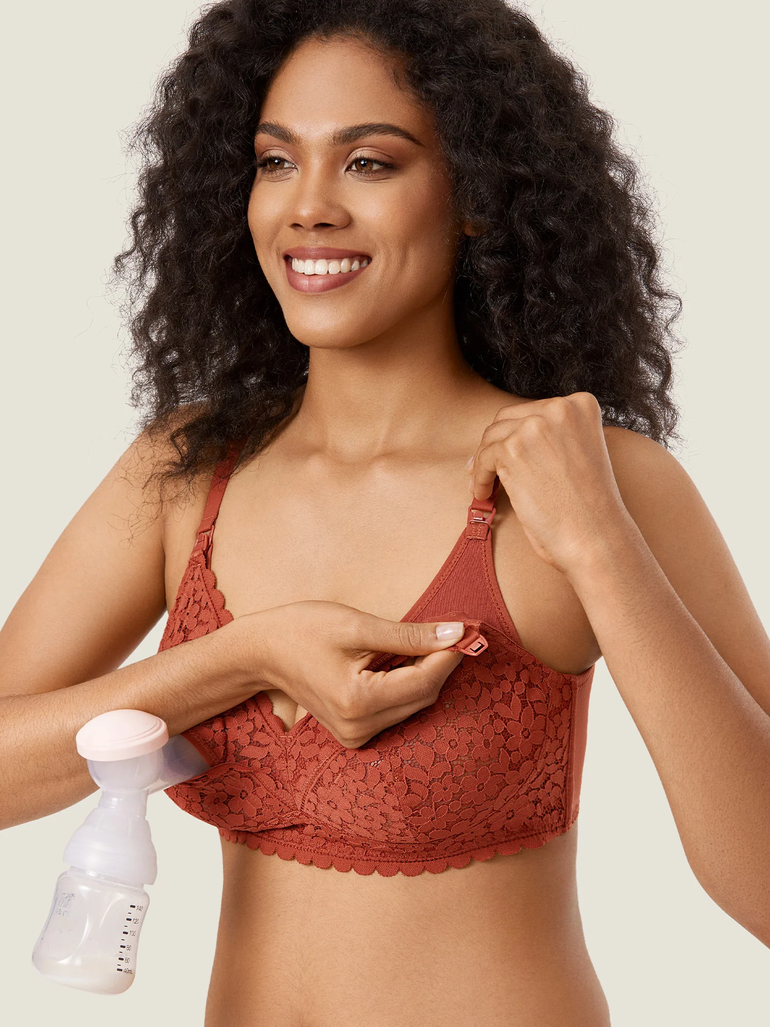 Lace Hands Free Pumping Bra - Image 14