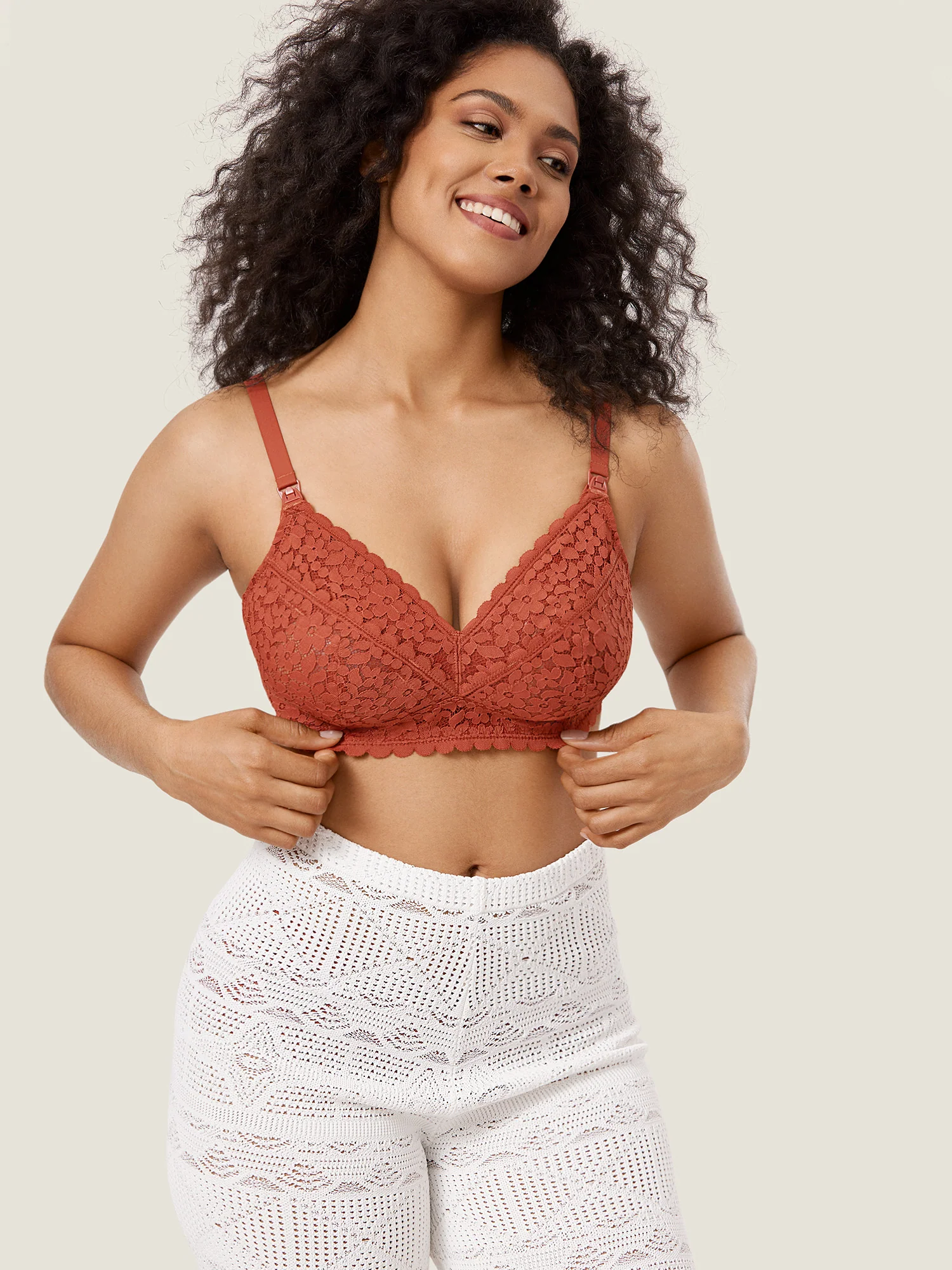 Lace Hands Free Pumping Bra - Image 16
