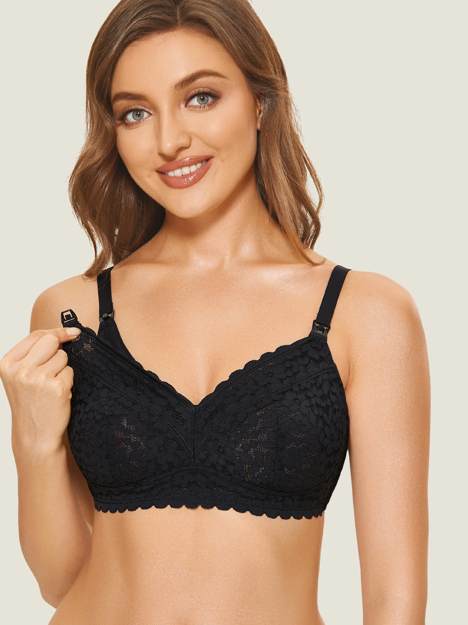 Lace Hands Free Pumping Bra - Image 3