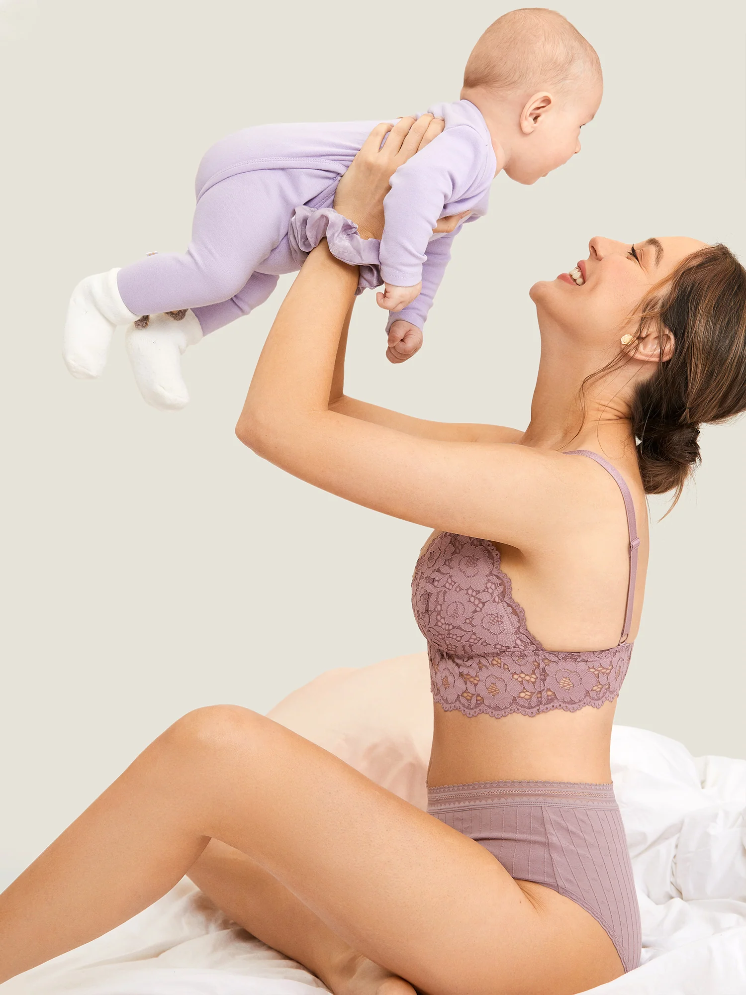 Lace Plunge Nursing Bralette - Image 13