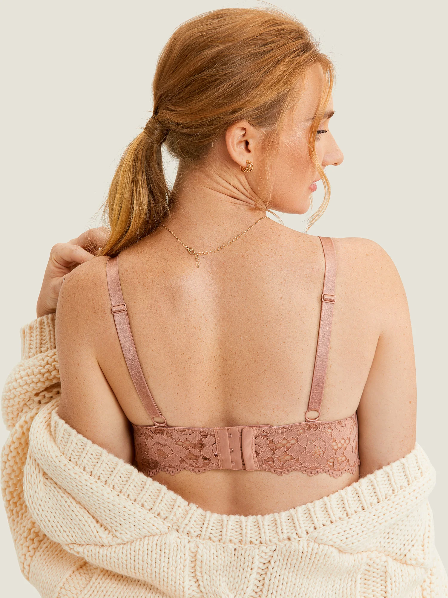 Lace Plunge Nursing Bralette - Image 7