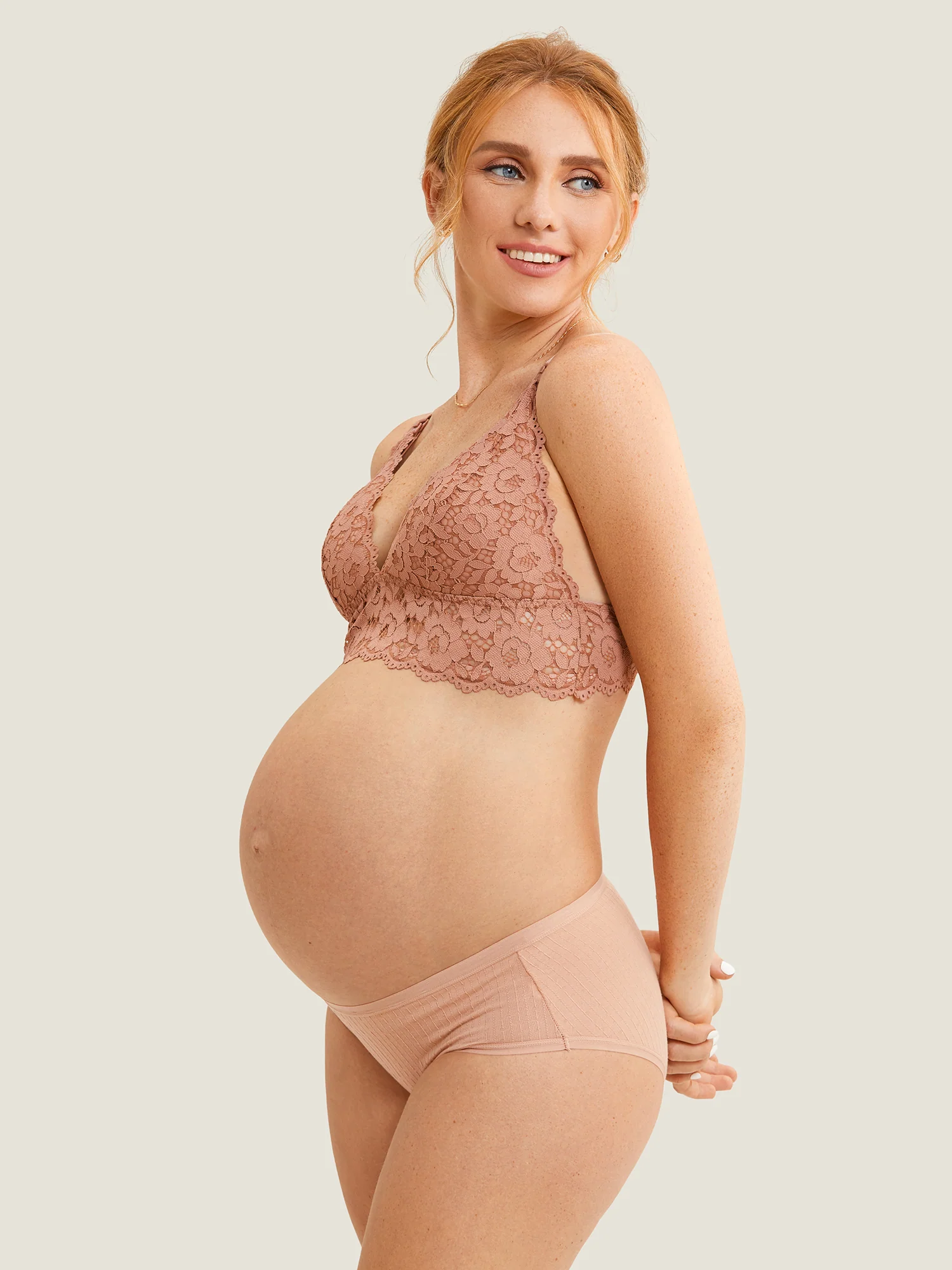 Lace Plunge Nursing Bralette - Image 9