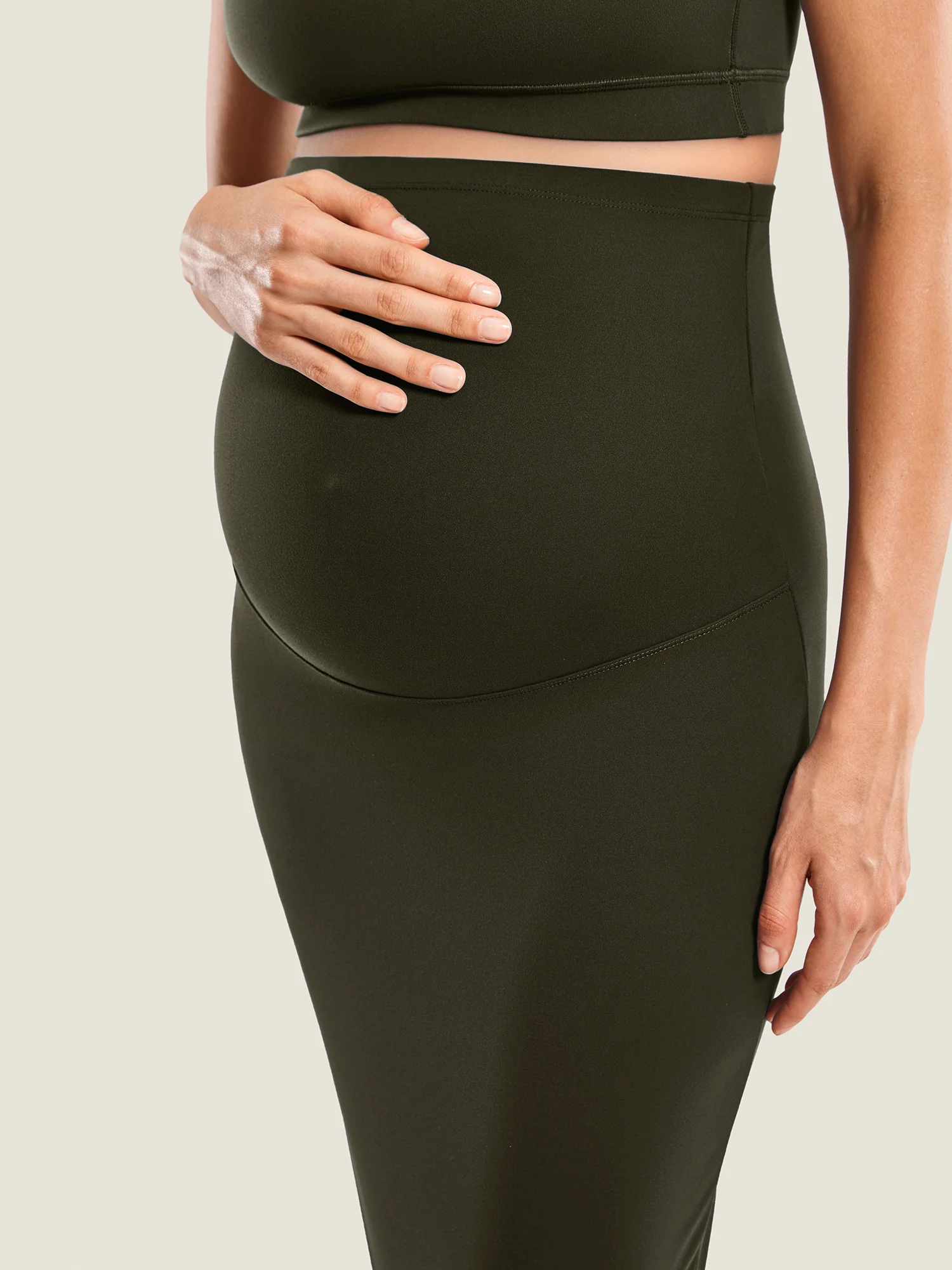 Natrelax® Maternity High Waisted Midi Skirts - Image 11