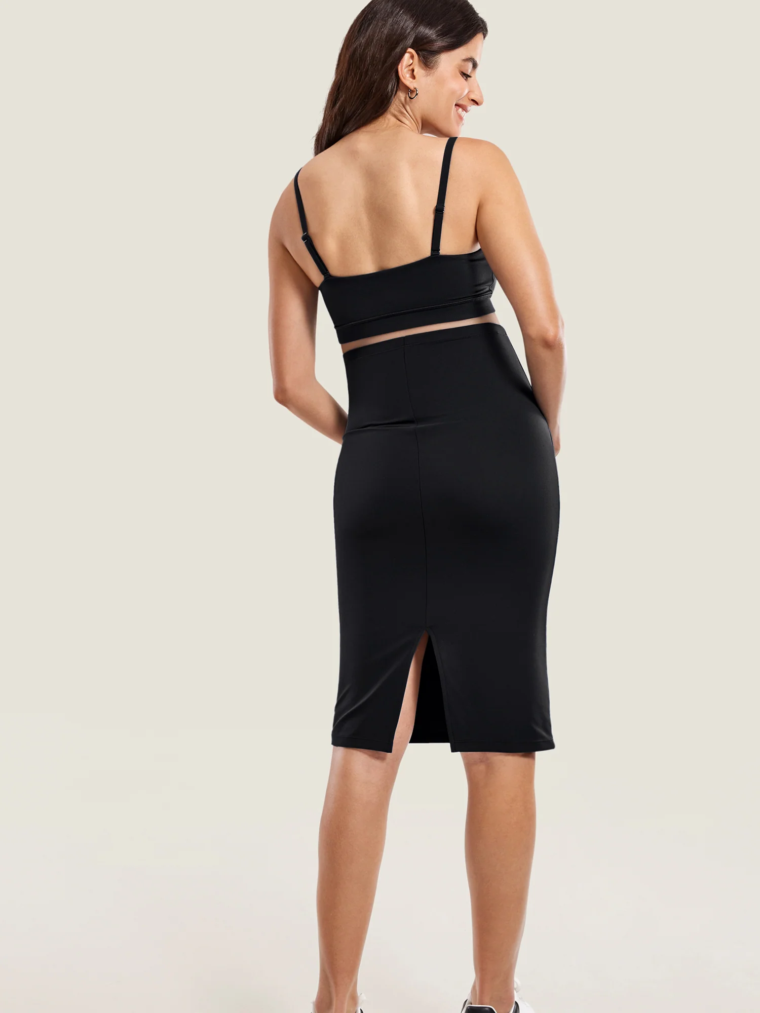 Natrelax® Maternity High Waisted Midi Skirts - Image 14