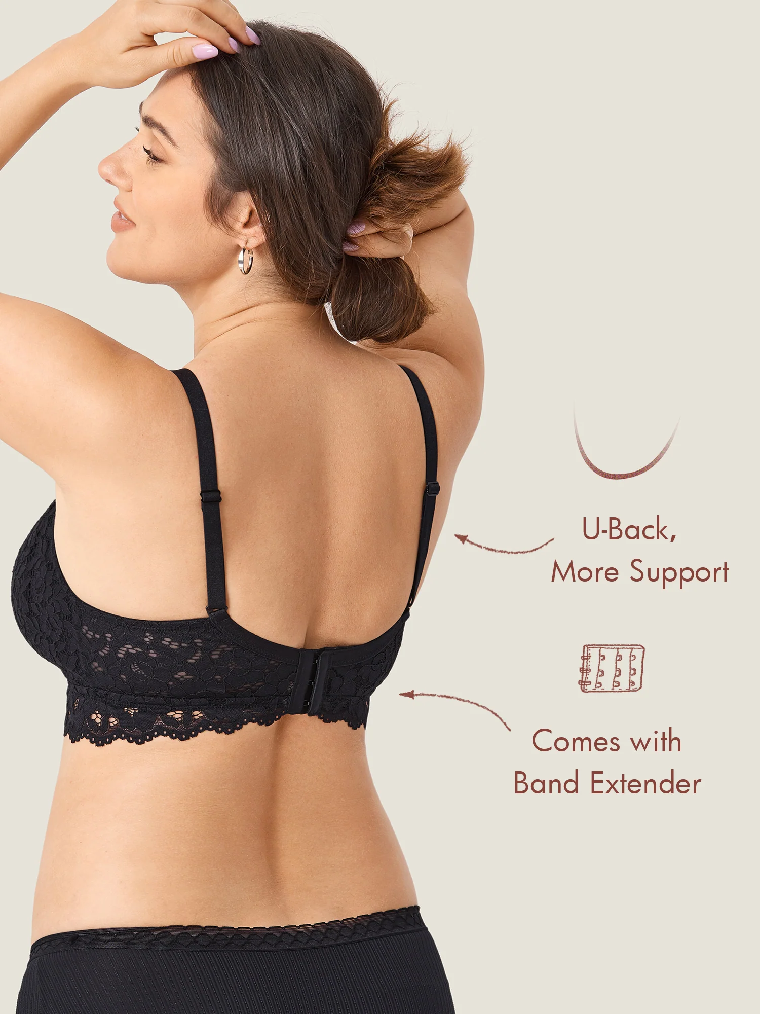 More Support Lace Nursing Bralette - Image 10