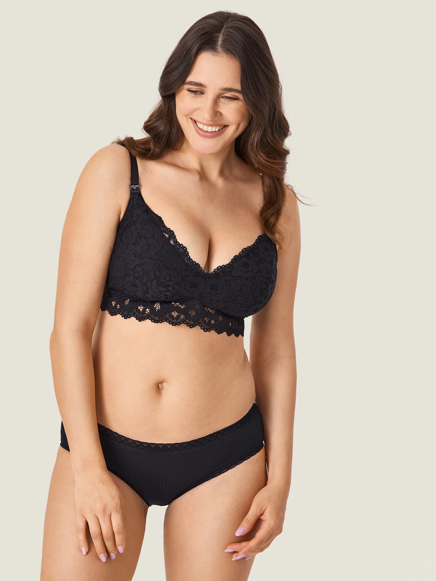 More Support Lace Nursing Bralette - Image 12