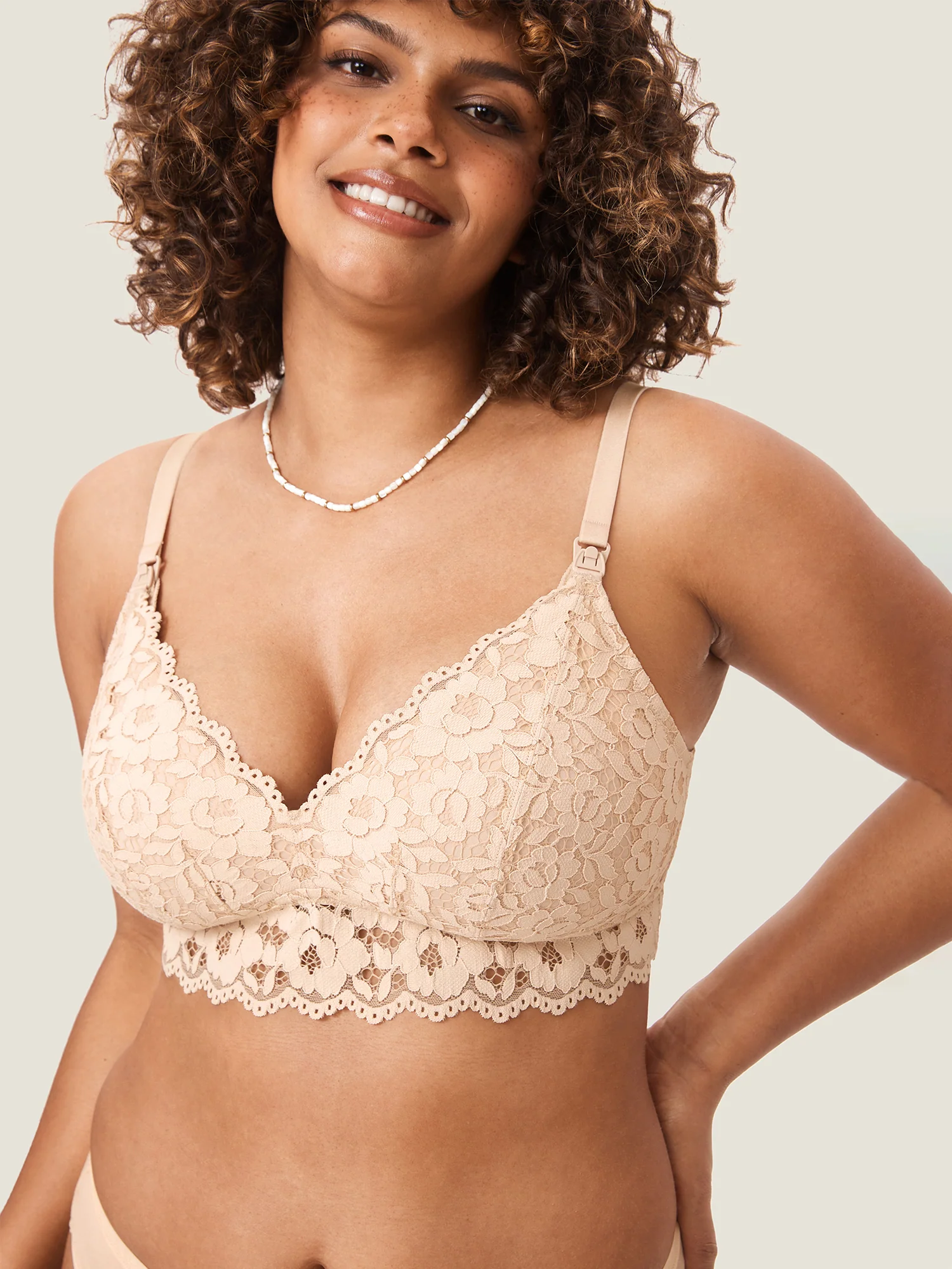 More Support Lace Nursing Bralette - Image 13