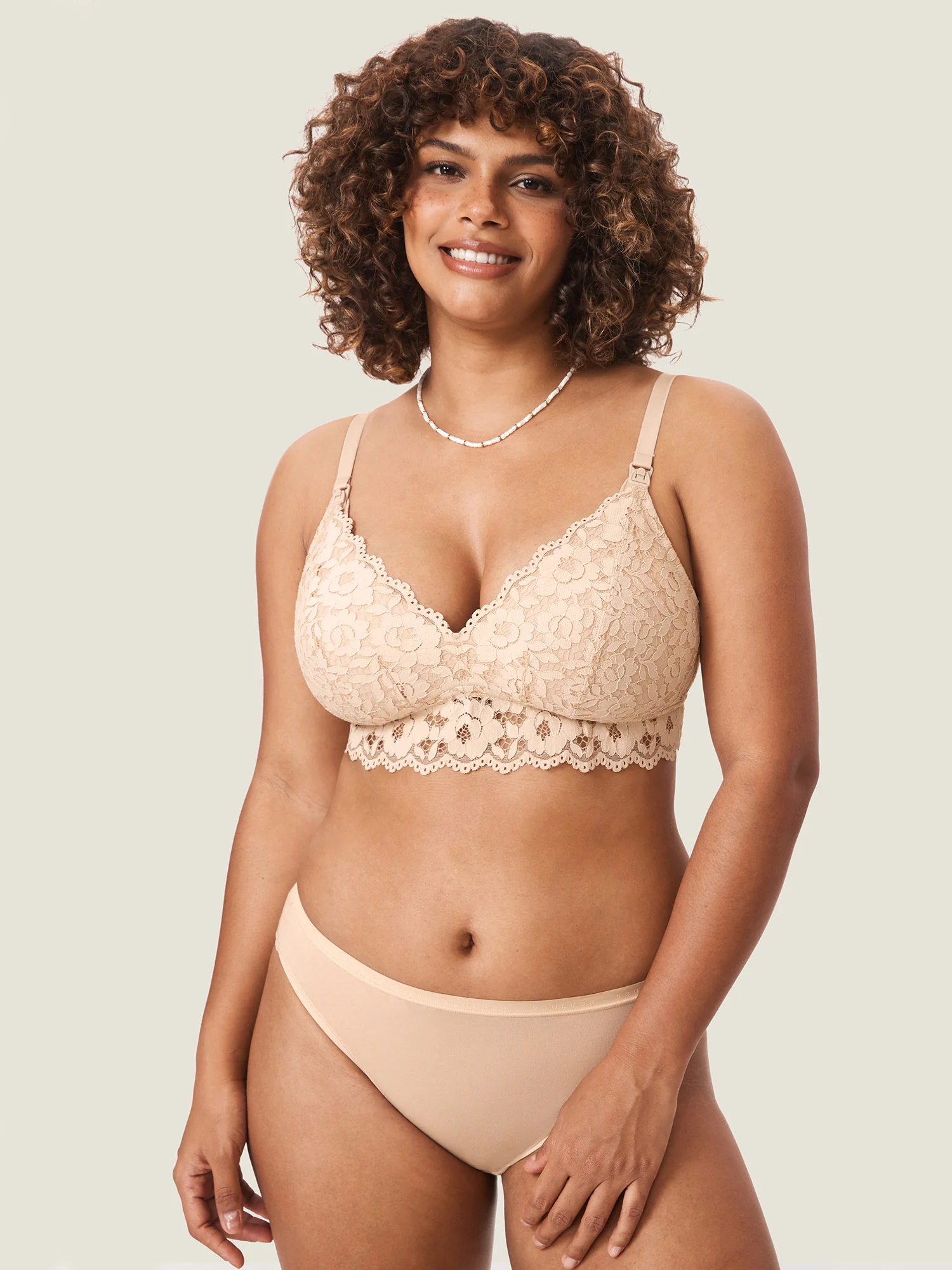 More Support Lace Nursing Bralette - Image 16
