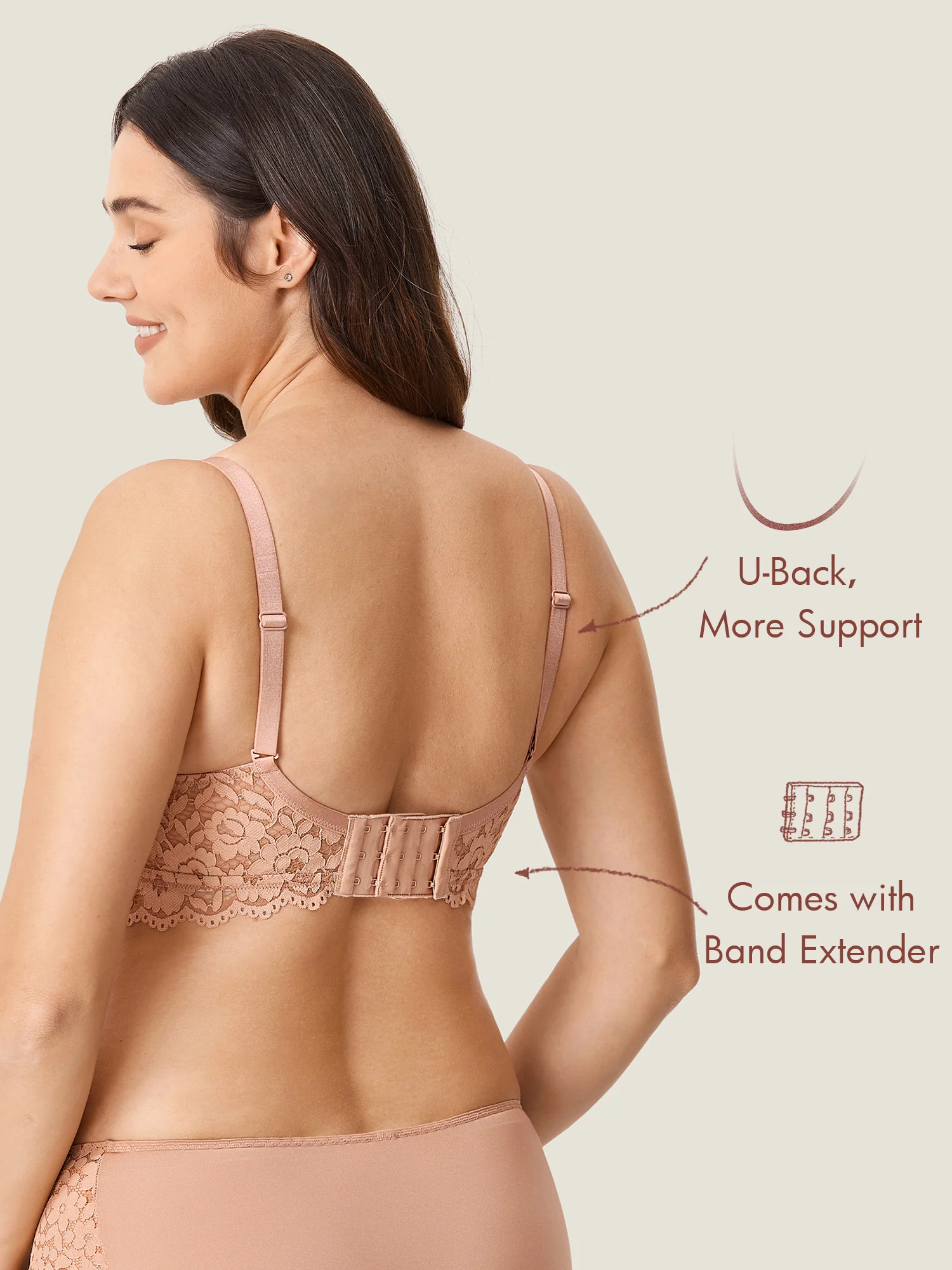 More Support Lace Nursing Bralette - Image 21