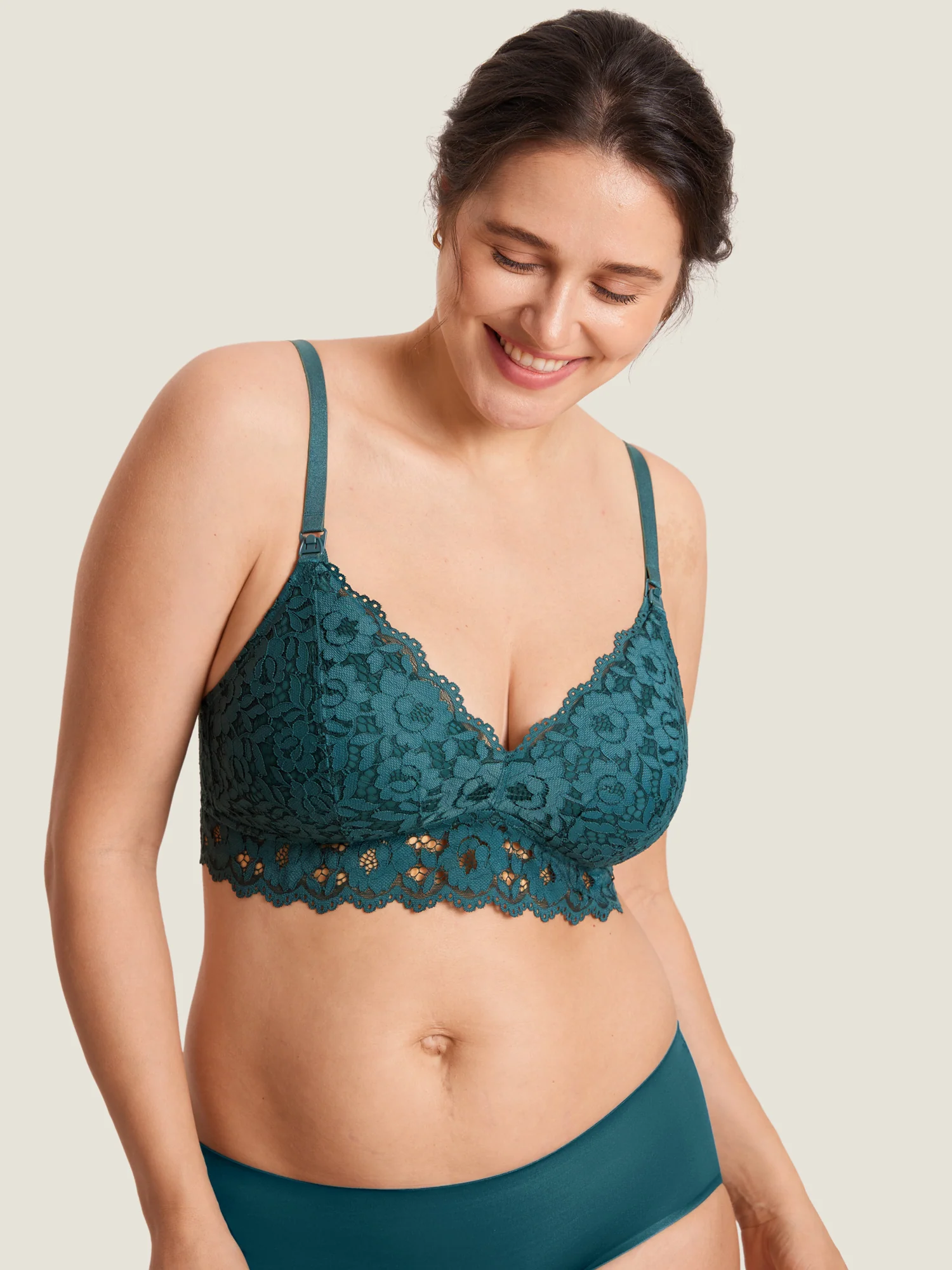 More Support Lace Nursing Bralette - Image 13