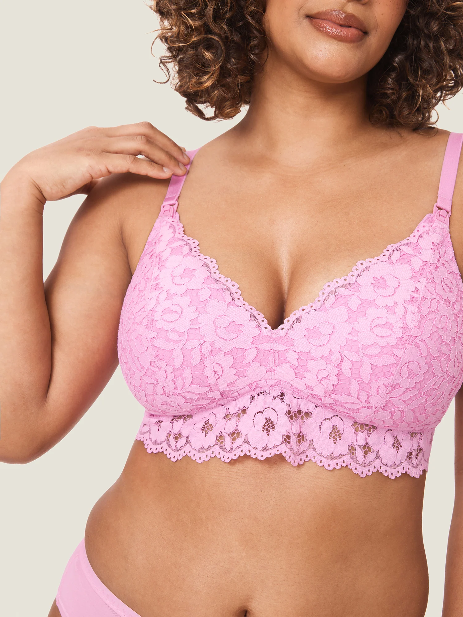 More Support Lace Nursing Bralette - Image 5
