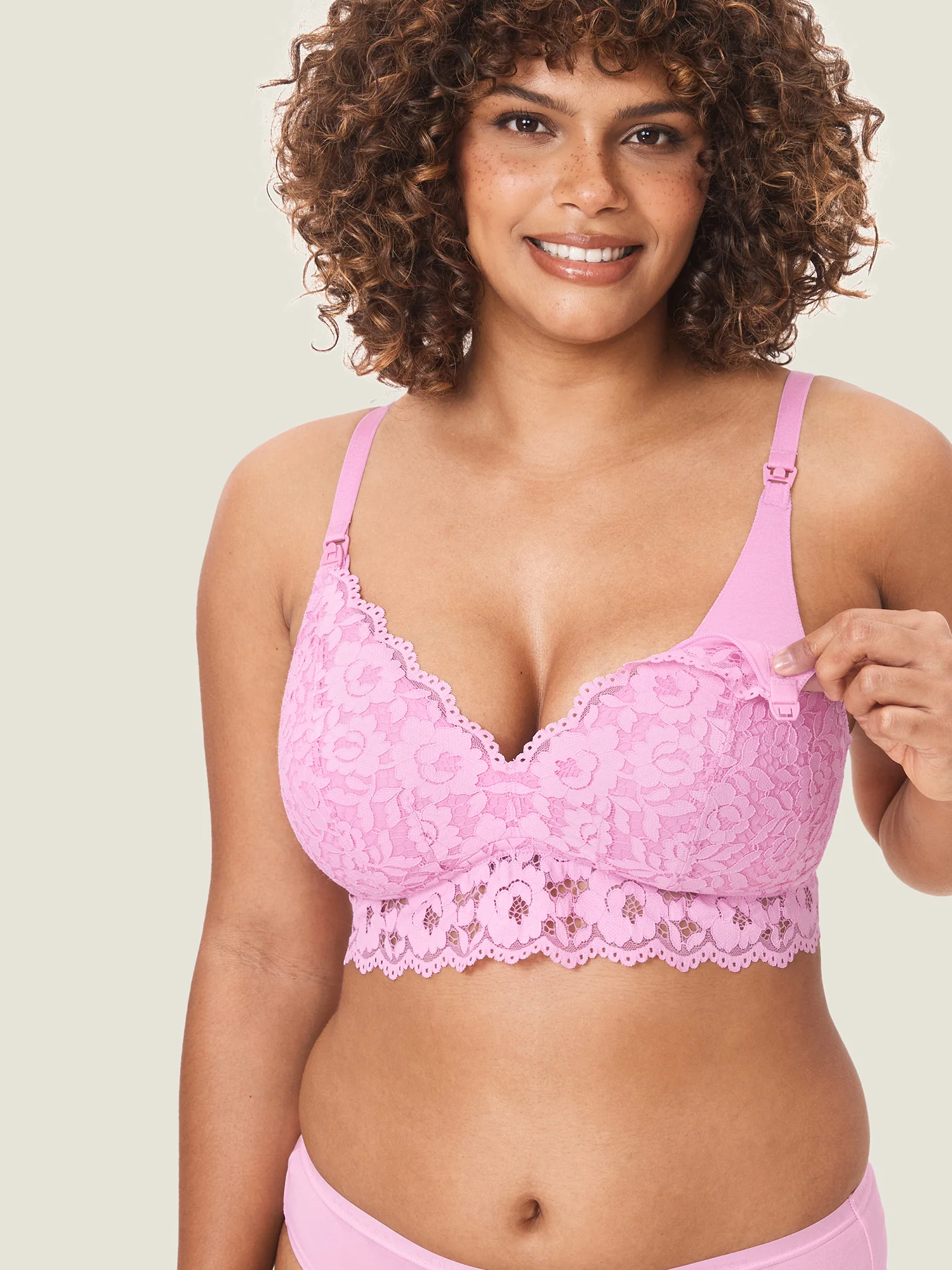 More Support Lace Nursing Bralette - Image 8