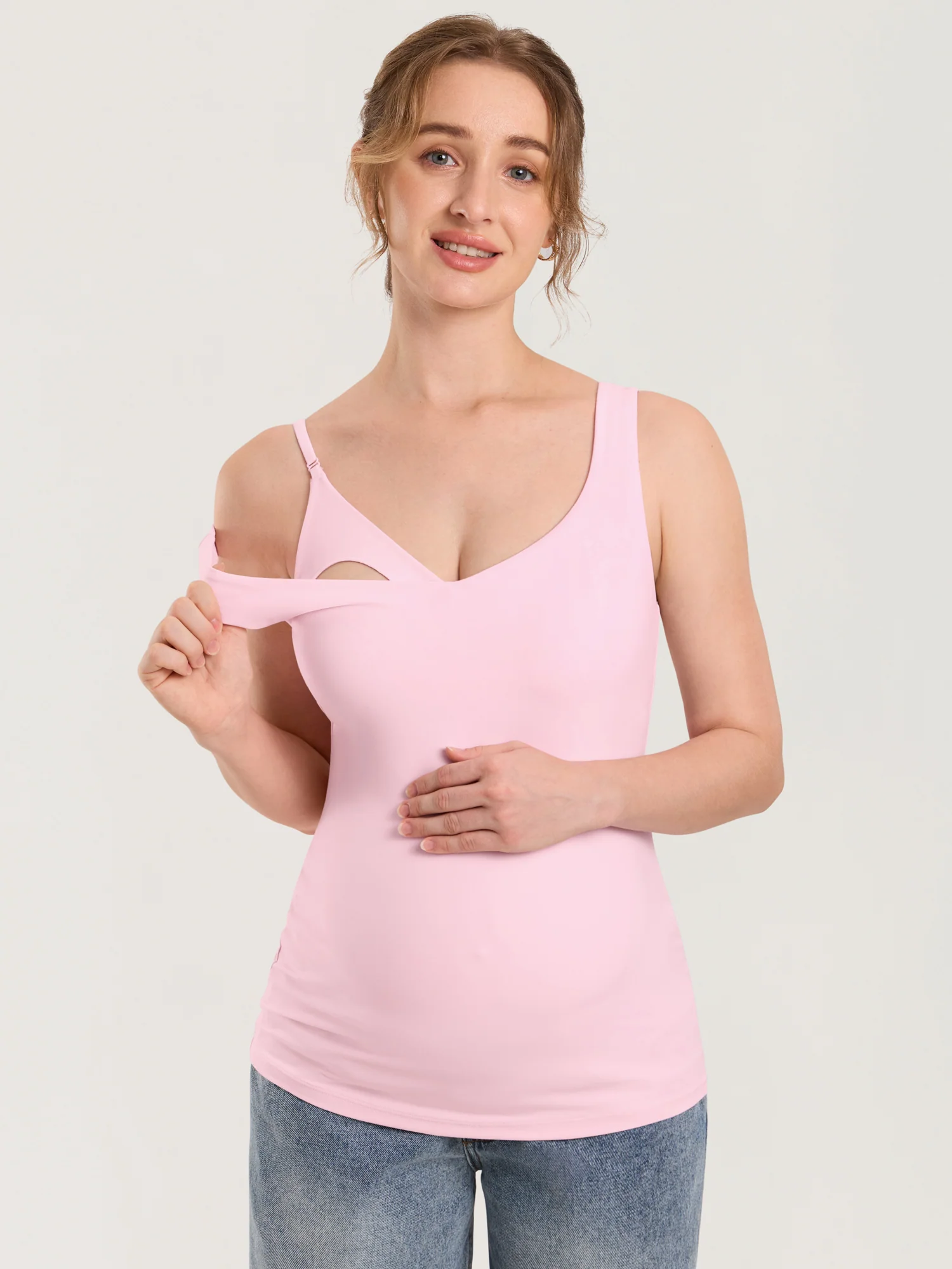 Natrelax® V Neck Nursing Tank Top - Image 25