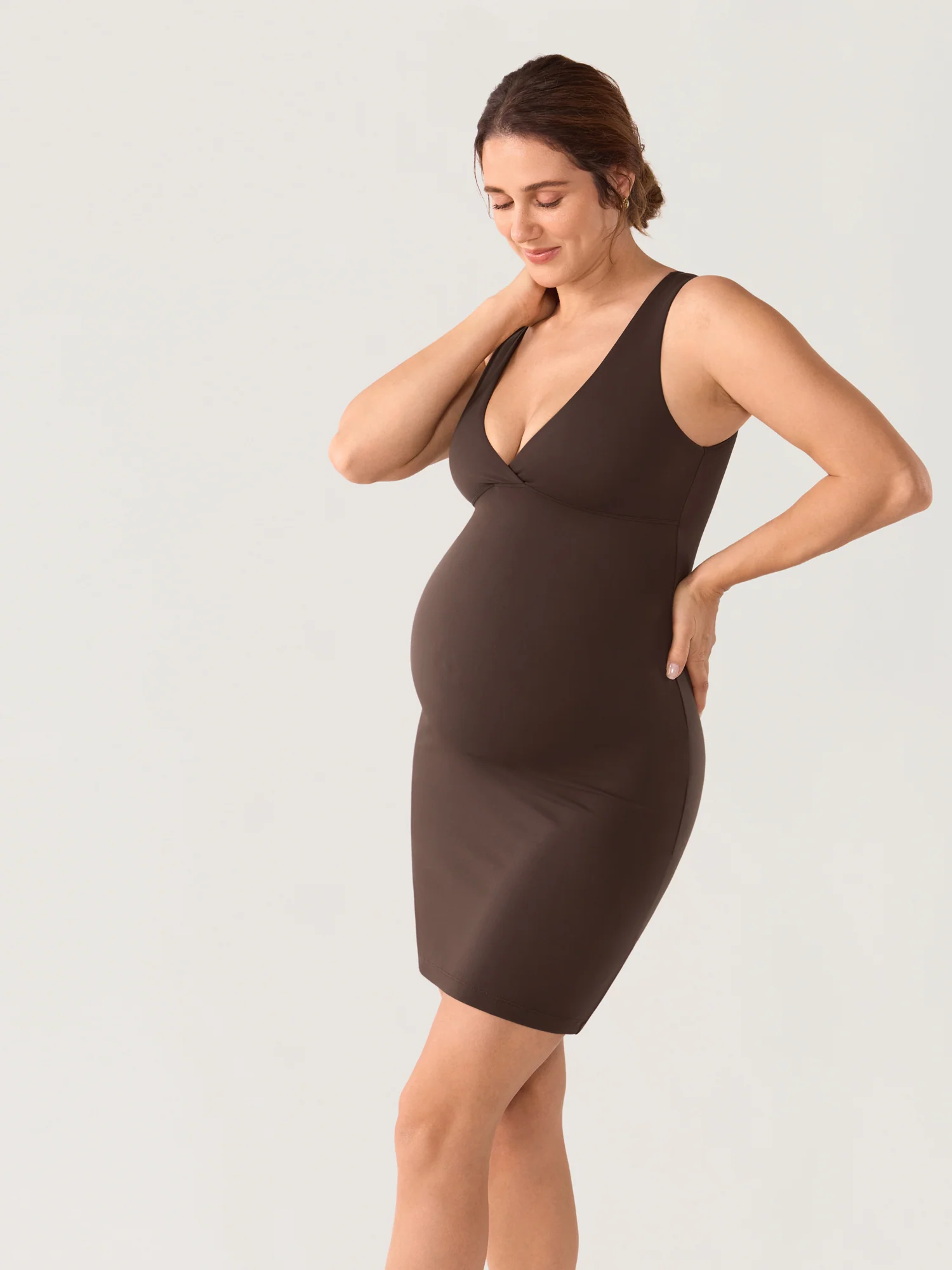 Natrelax® Crossover Maternity & Nursing Mini Dress - Image 10