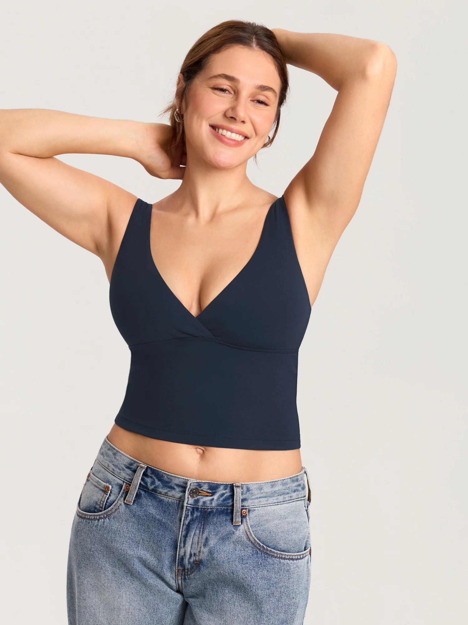 Natrelax® Crossover Nursing Crop Tank Top - Image 13