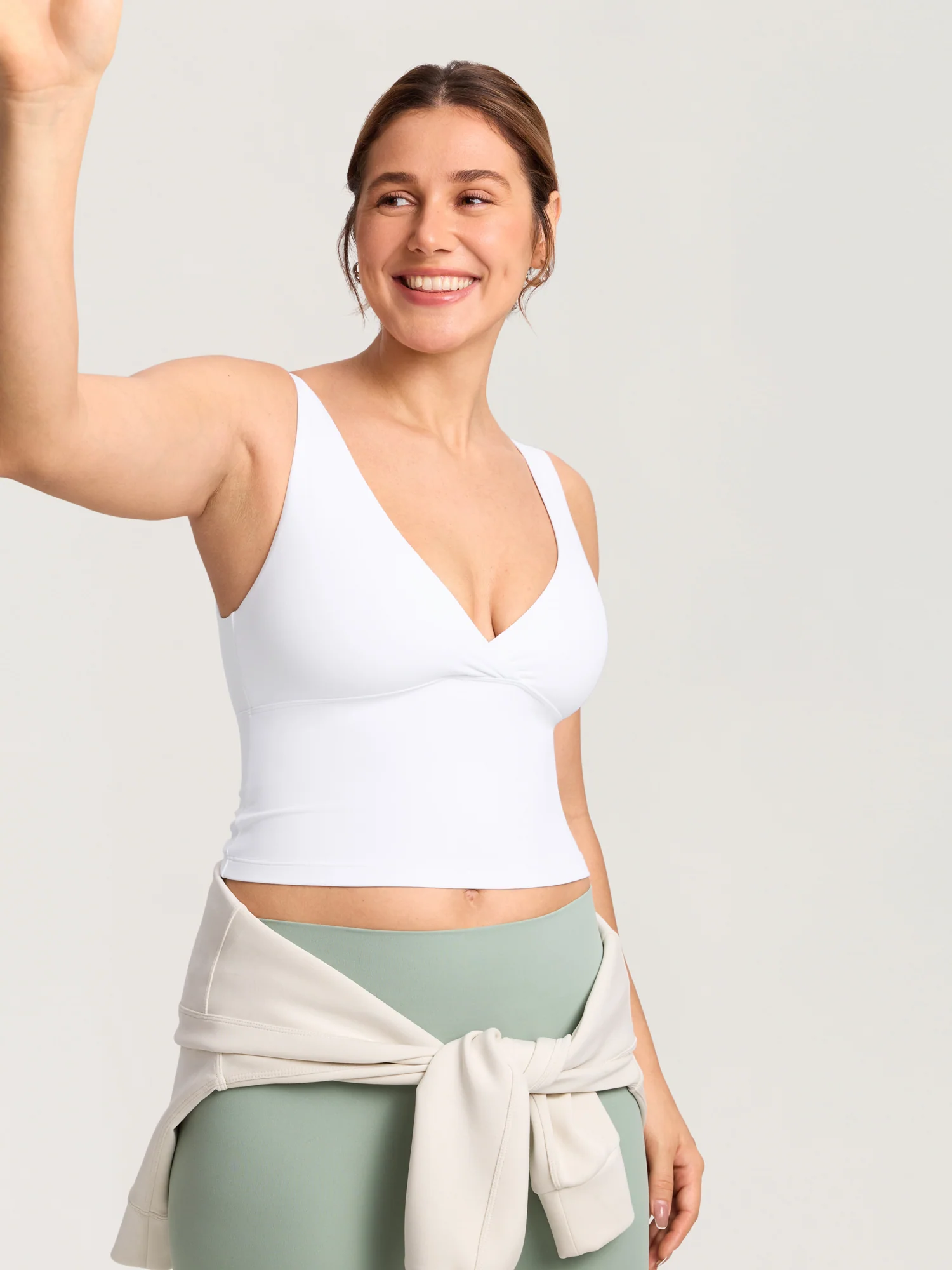 Natrelax® Crossover Nursing Crop Tank Top - Image 3