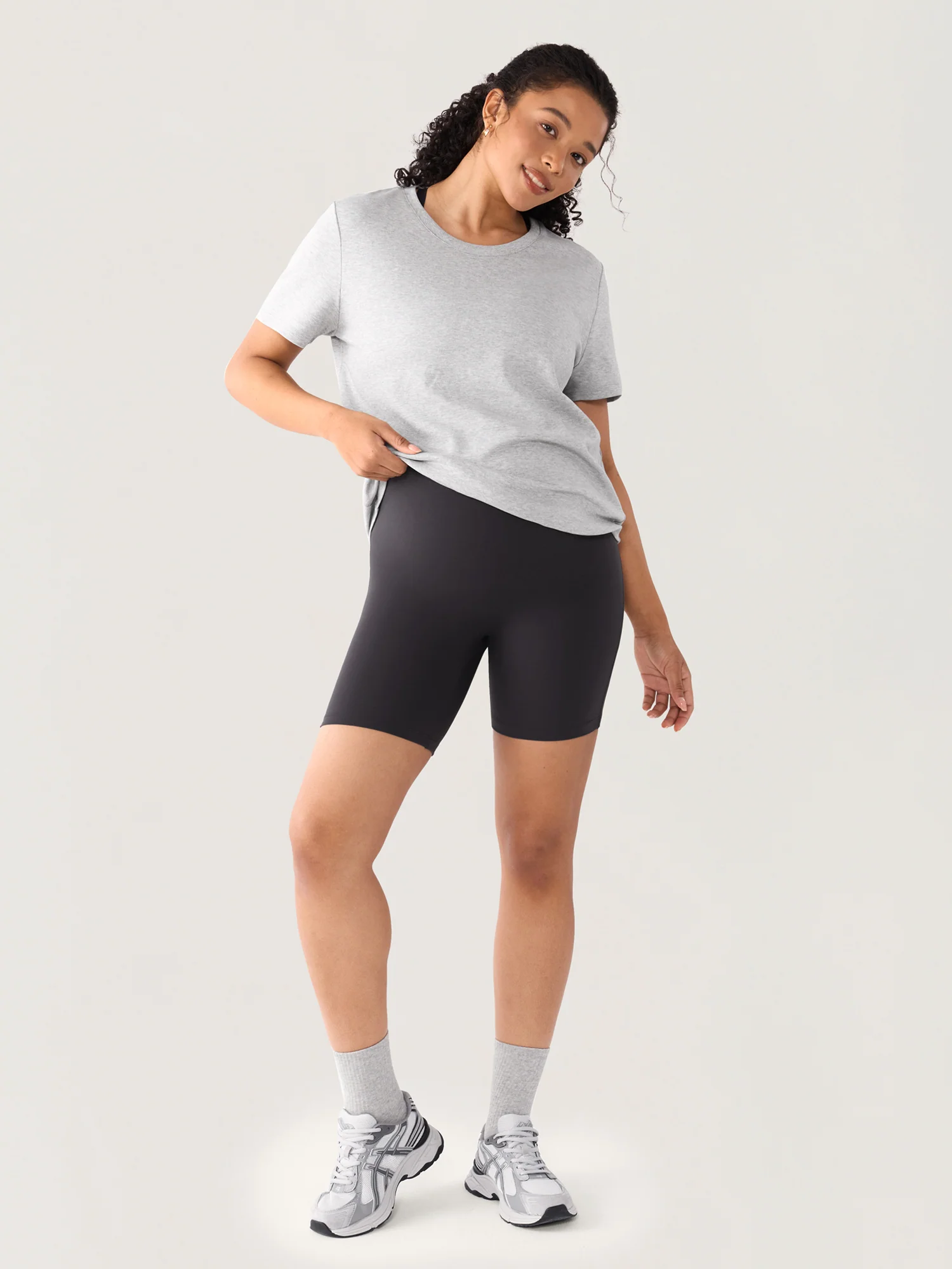 Natrelax® Seamless-Front Maternity Shorts 6" - Image 13