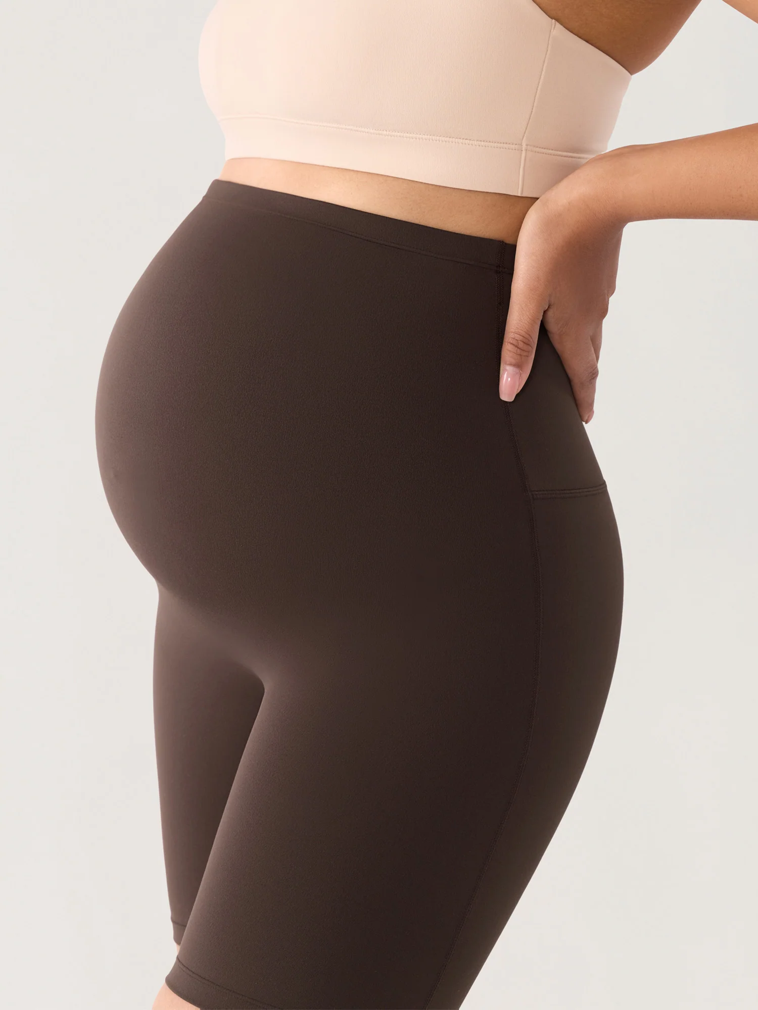 Natrelax® Seamless-Front Maternity Shorts 6" - Image 15