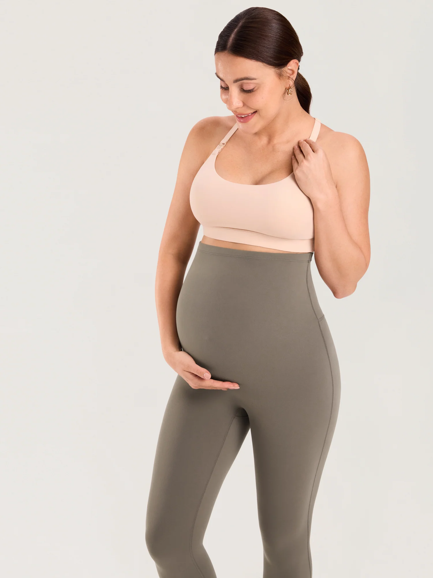 Natrelax® Seamless-Front Maternity Leggings 25" - Image 3