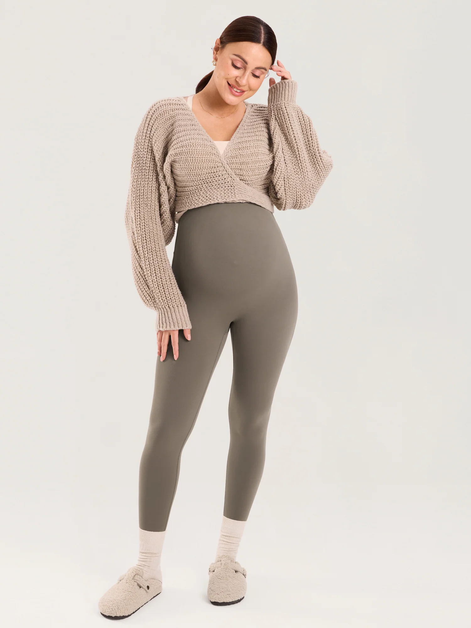 Natrelax® Seamless-Front Maternity Leggings 25" - Image 4