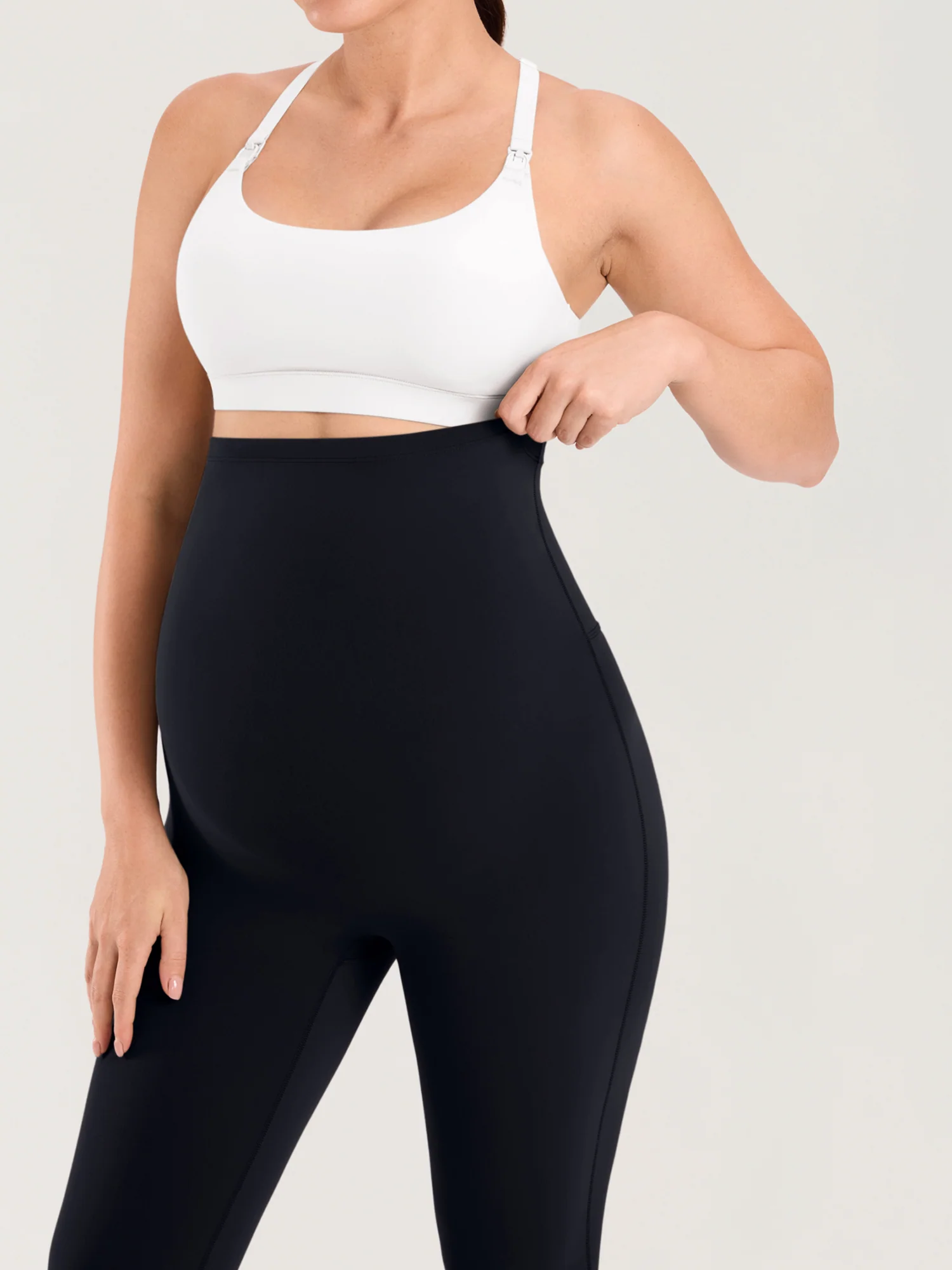 Natrelax® Seamless-Front Maternity Leggings 25" - Image 7