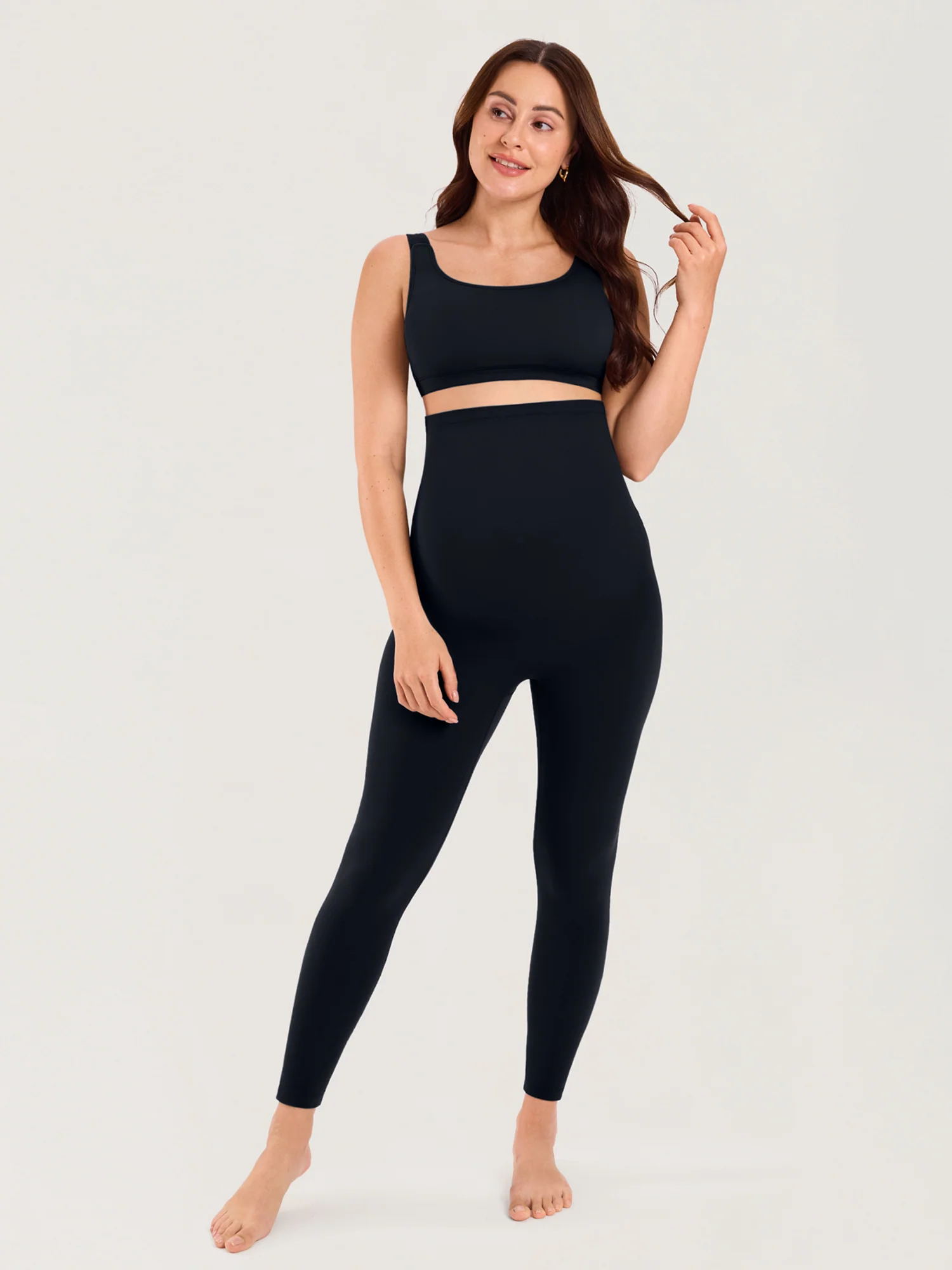 Natrelax® Seamless-Front Maternity Leggings 25" - Image 8