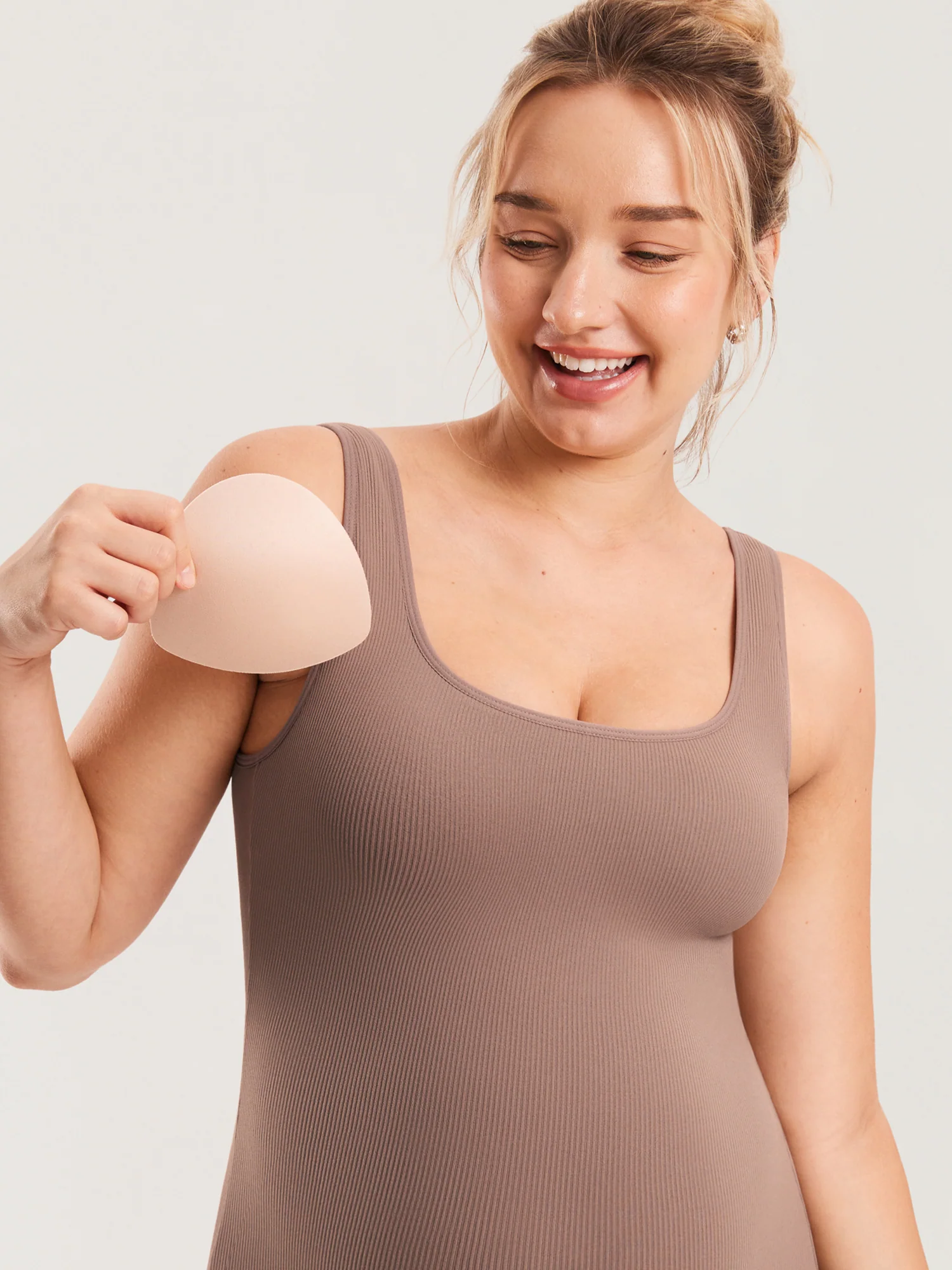 Ribbed Square Neck Maternity Romper - Image 4